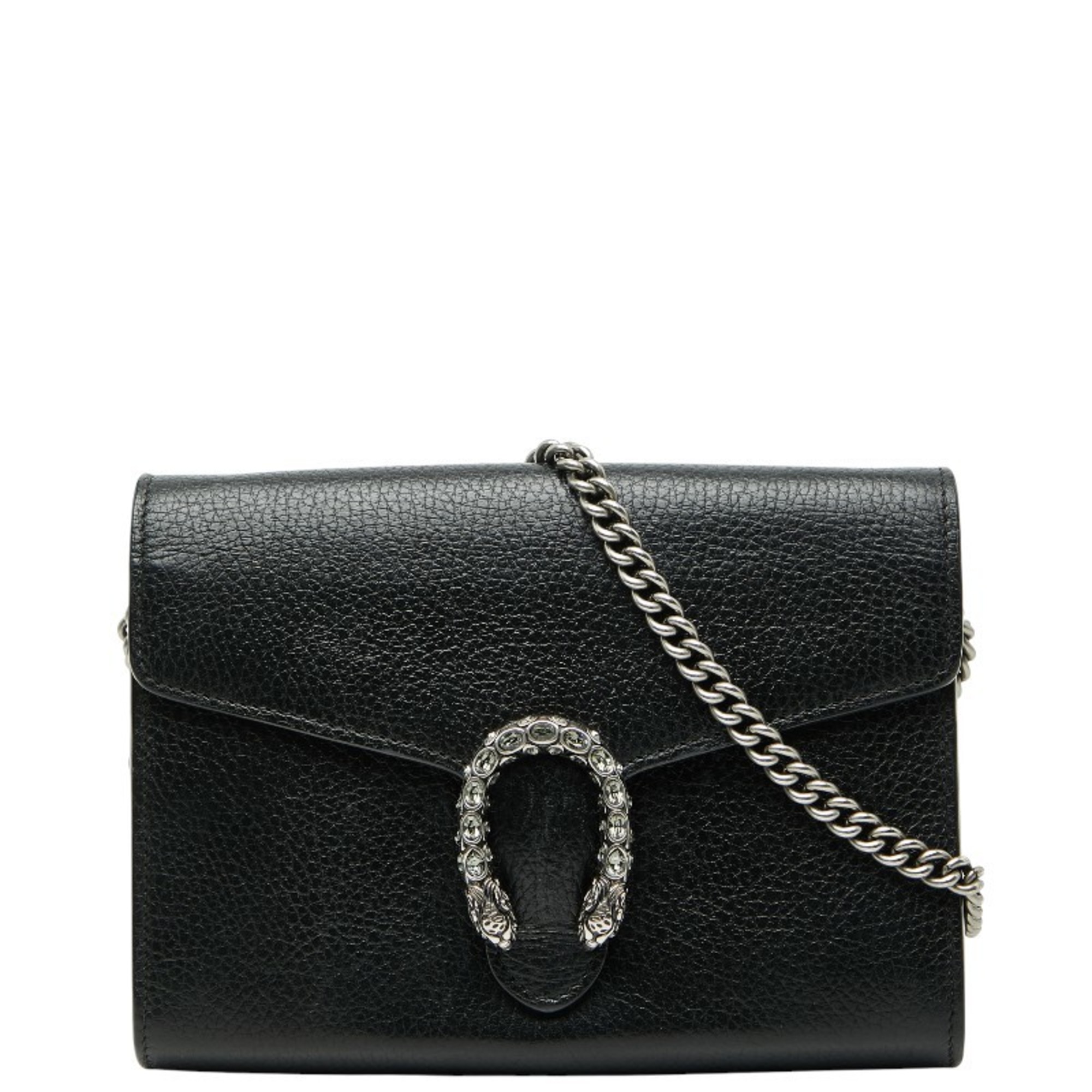 Gucci Dionysus Crossbody Chain Shoulder Bag/Wallet 401231 Black Leather Women’s GUCCI