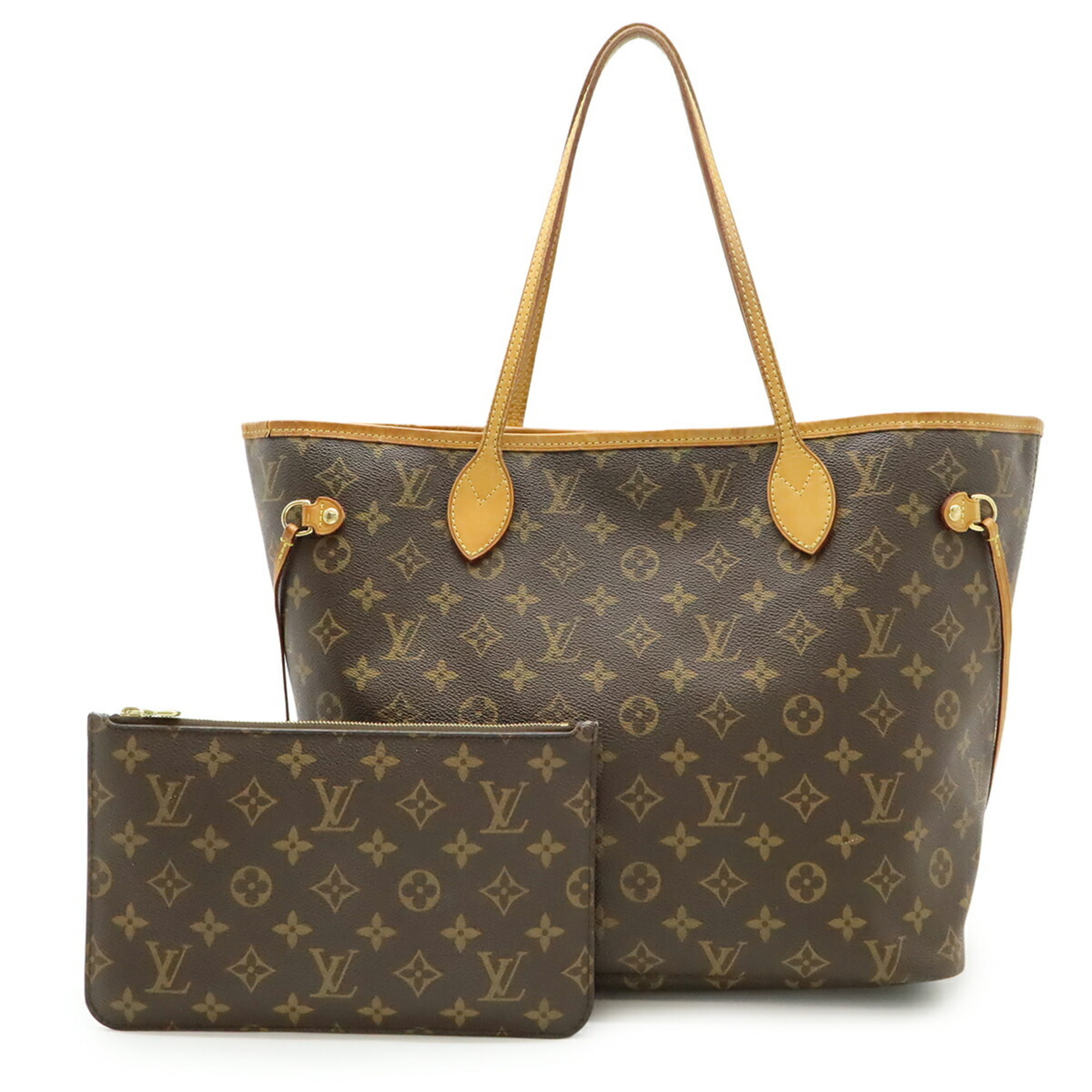 LOUIS VUITTON Monogram Neverfull MM Tote Bag, Large Tote, Shoulder Brown, M40995