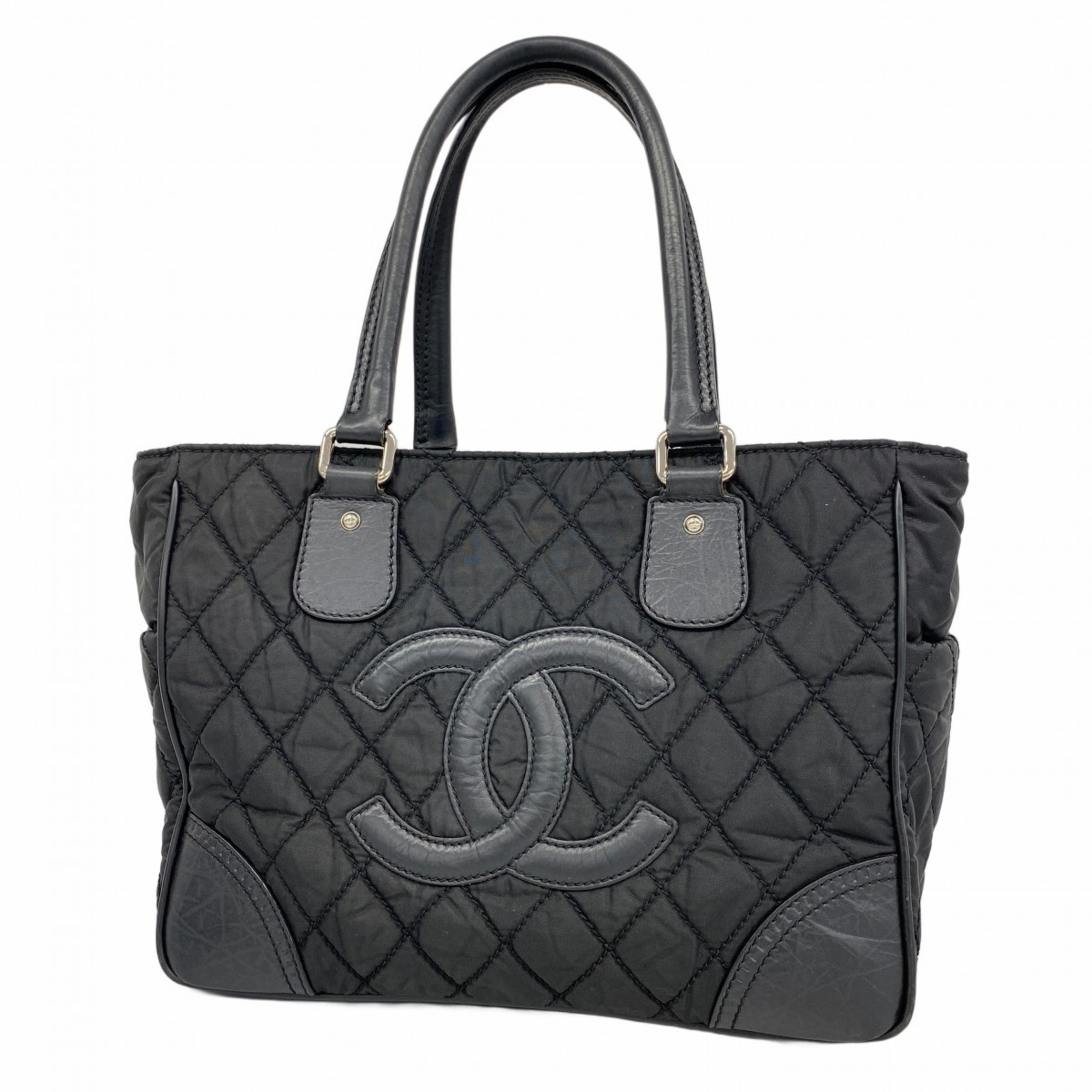 Chanel Paris-New York nylon tote bag, black, women’s
