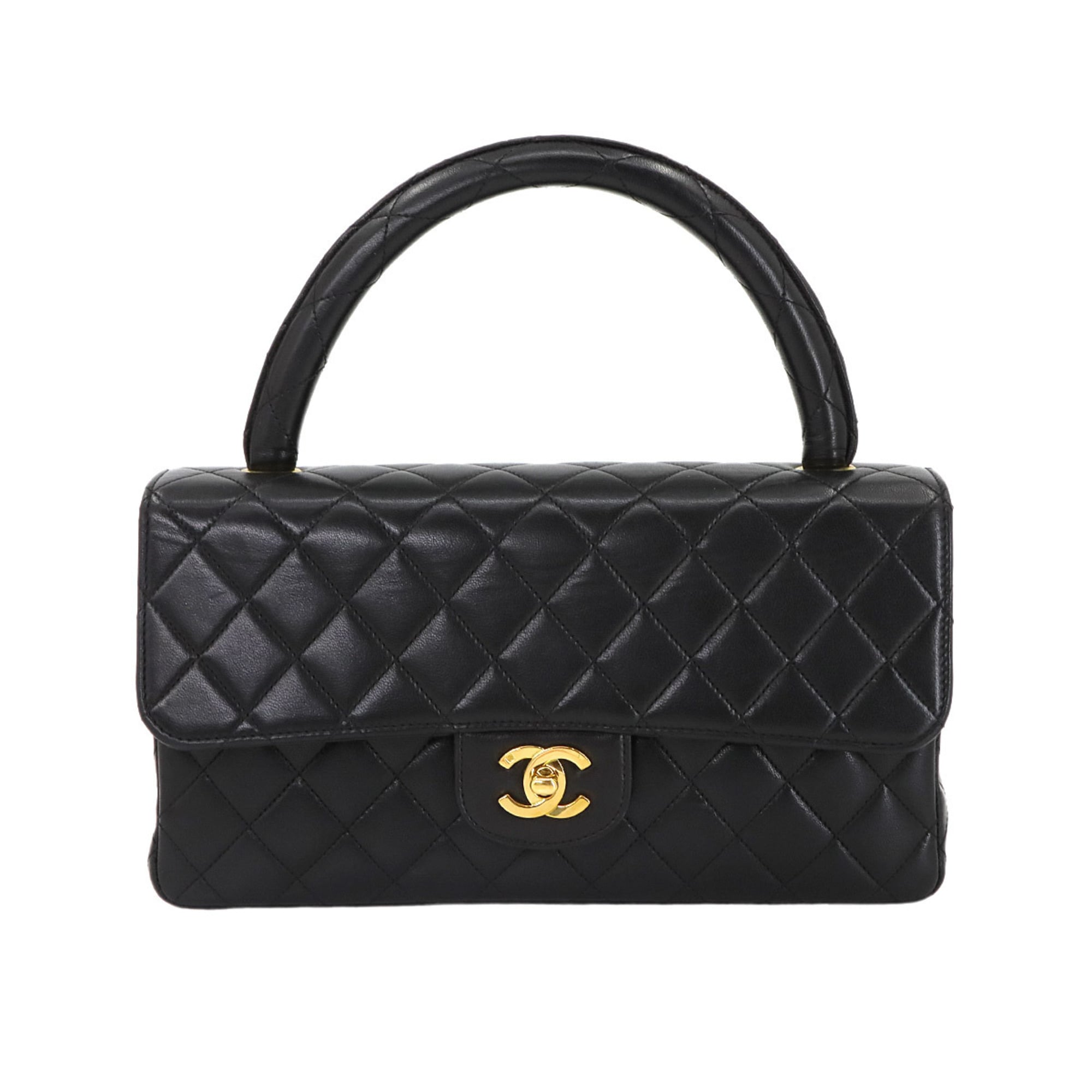 CHANEL Matelasse Bag, for Parents Only, Black Lambskin with Gold Hardware