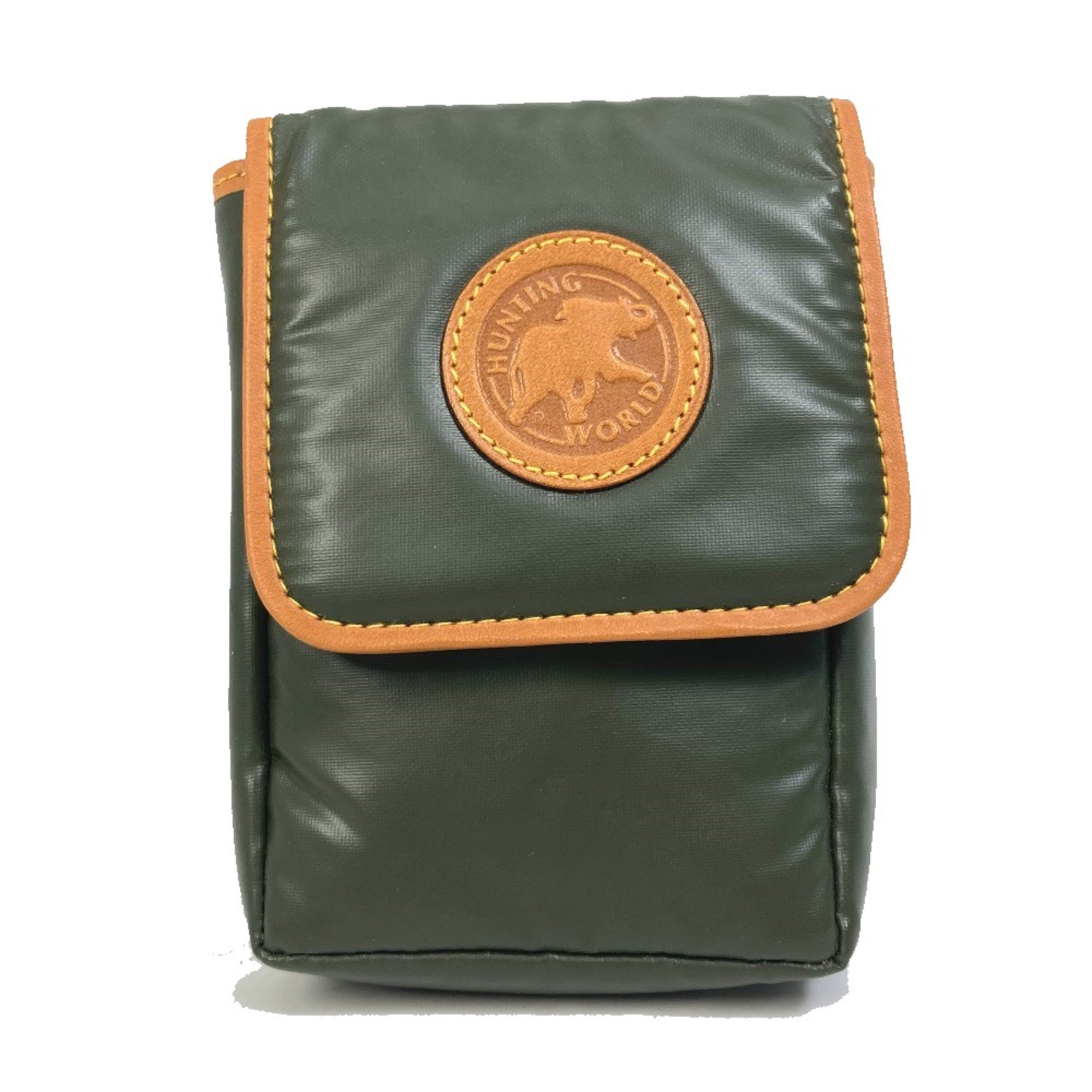 Hunting world logo accessory case Pouch khaki