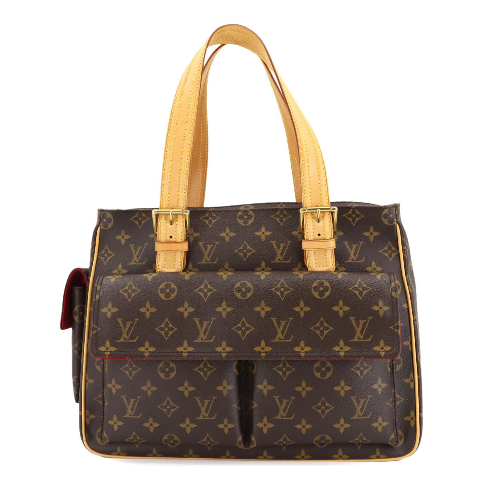 Louis Vuitton Monogram Multipli Cite Tote Bag, Brown, M51162, Gold Hardware