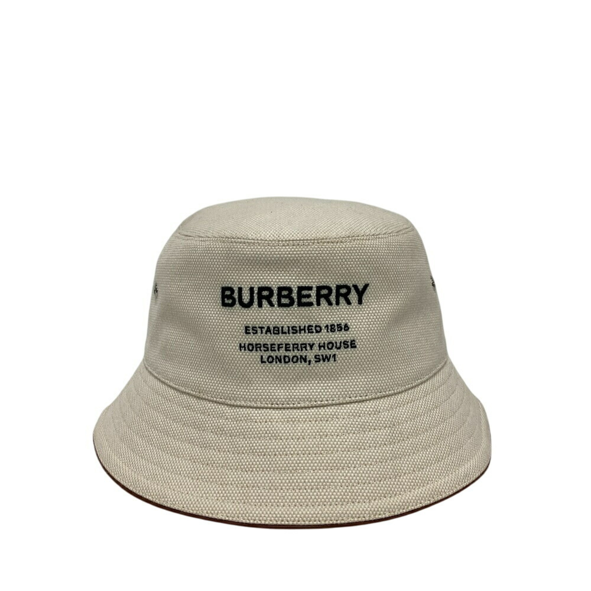 BURBERRY 8057401 Horseferry Bucket Hat, Beige, Unisex