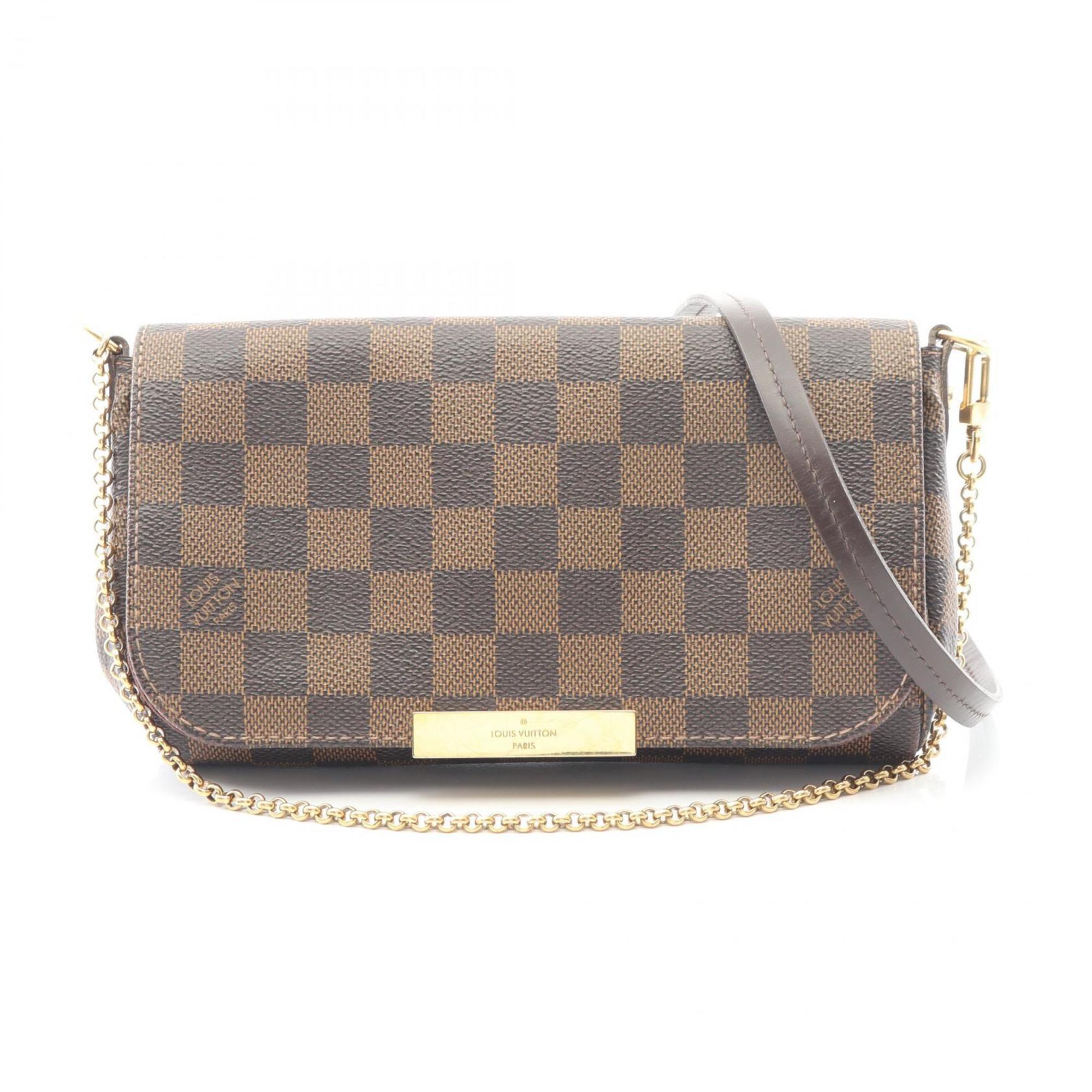 Louis Vuitton Favorite PM Damier Ebene Handbag, Coated Canvas and Leather, Women’s, Brown, N41276