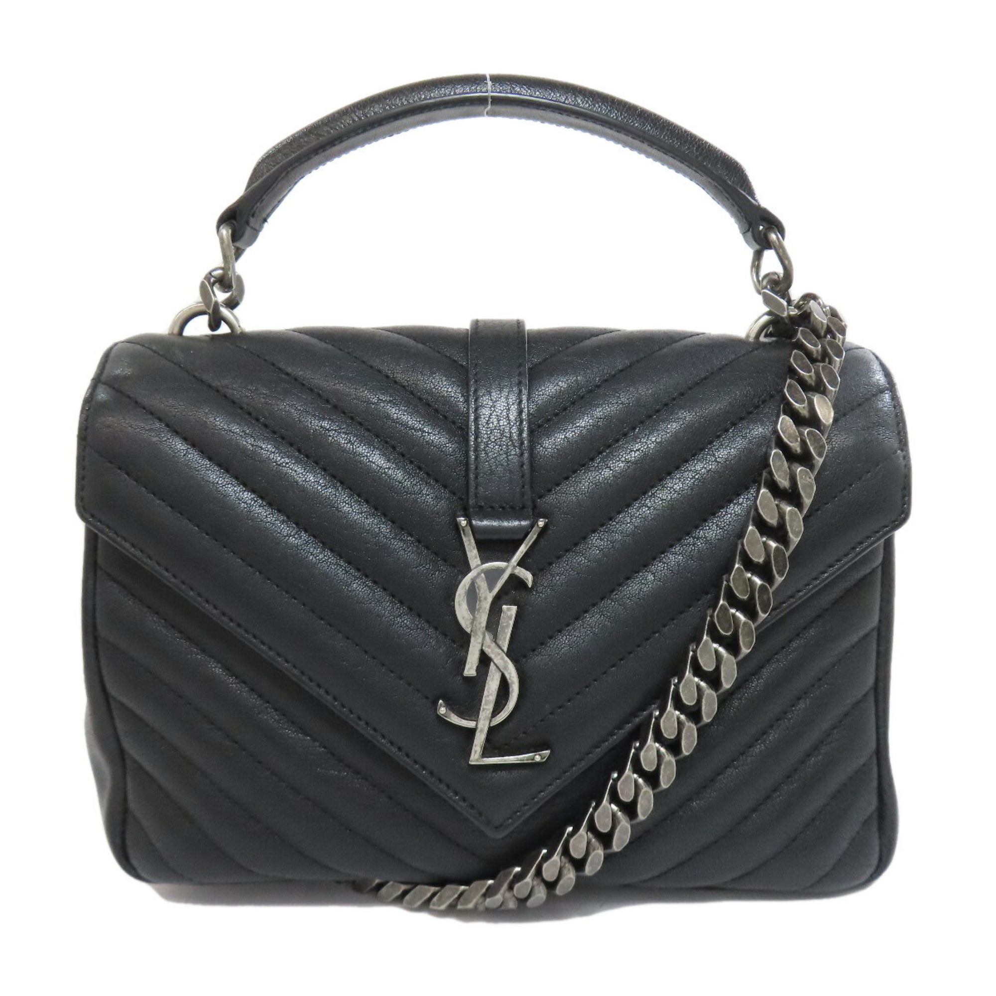 Yves Saint Laurent Cassandra Shoulder Bag Leather Women’s YVES SAINT LAURENT