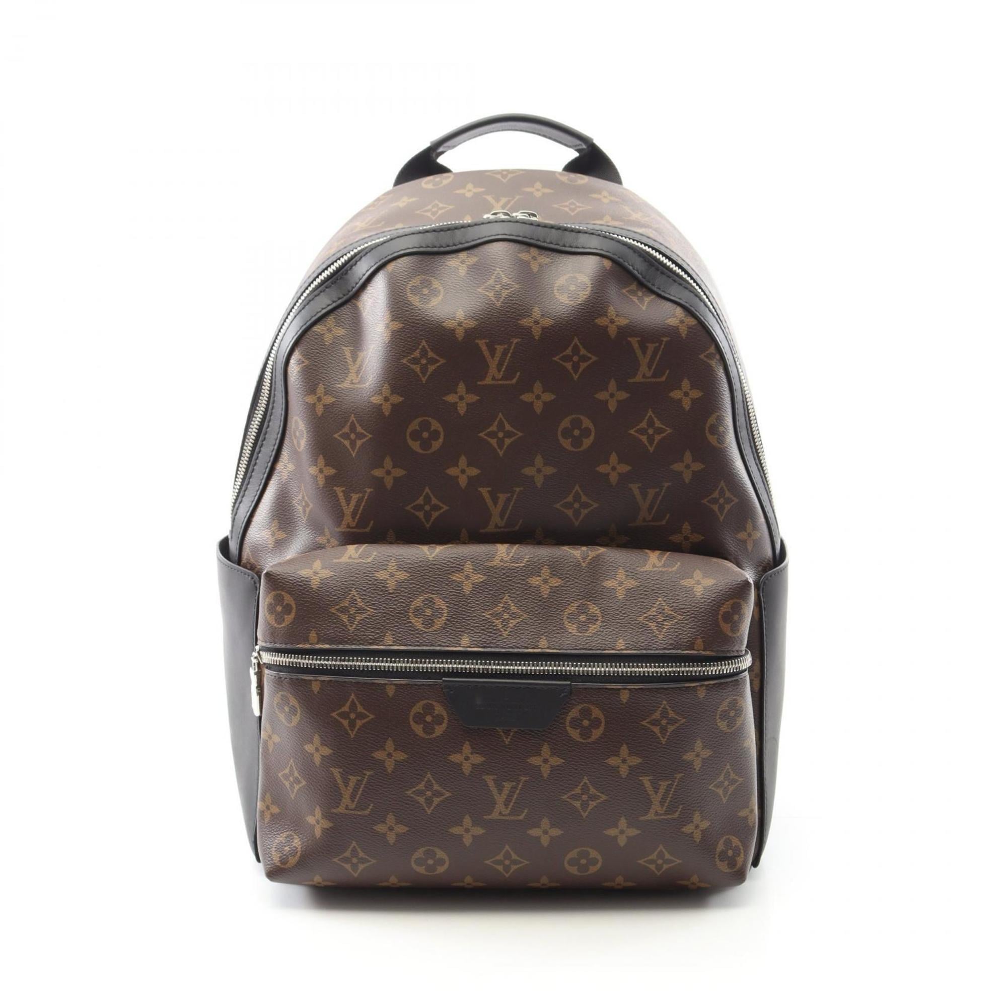 Louis Vuitton Discovery Backpack PM, M46684, Men’s, Coated Canvas and Leather, Monogram Macassar, Brown Black