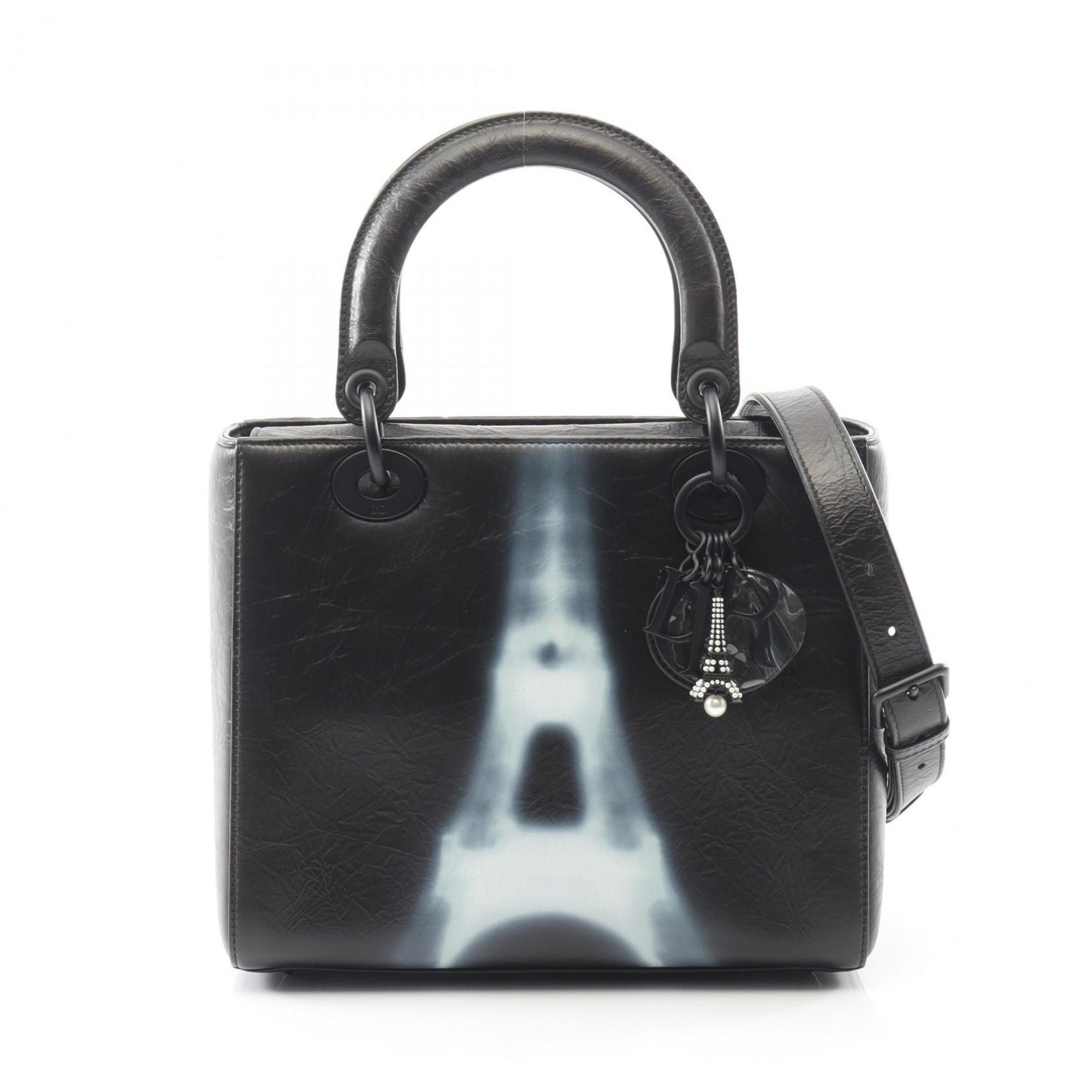 Christian Dior Dior Lady handbag, leather, women’s, black