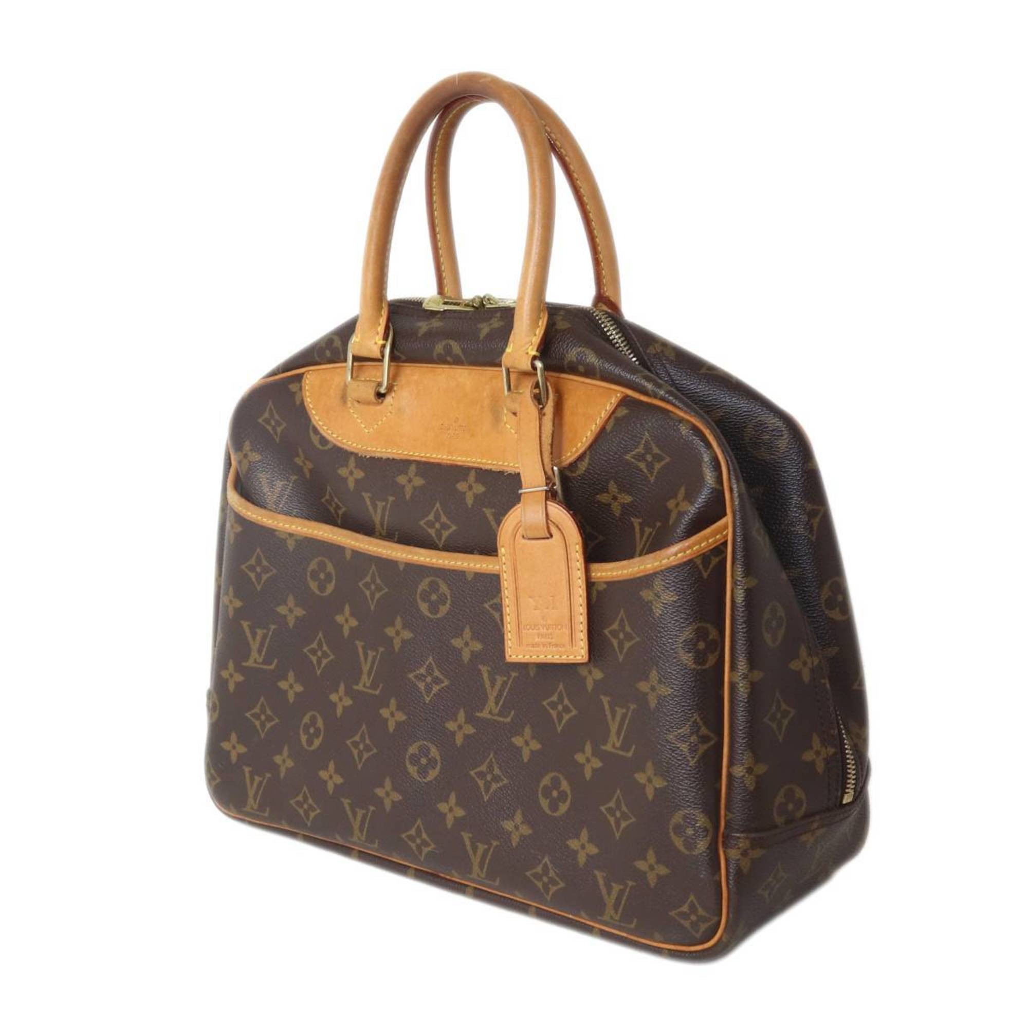 LOUIS VUITTON Louis Vuitton Deauville Handbag Monogram M47270 MB0043 Name Tag (with Initials) IS