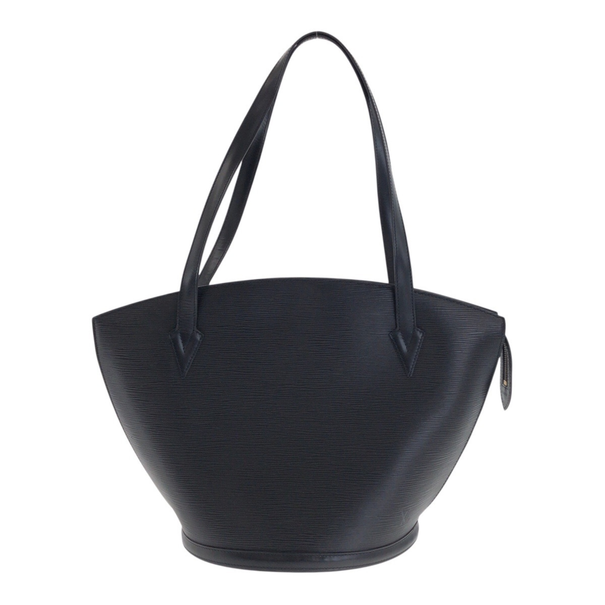 LOUIS VUITTON Epi Saint-Jacques Black Leather Tote Bag M52262 Shoulder