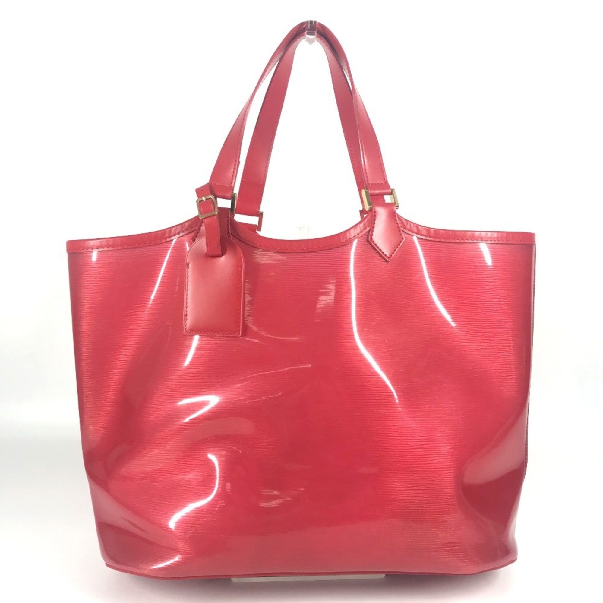 LOUIS VUITTON M92152 Epi Plage Baia with Pouch Tote Bag Handbag Vinyl Leather Women’s Red