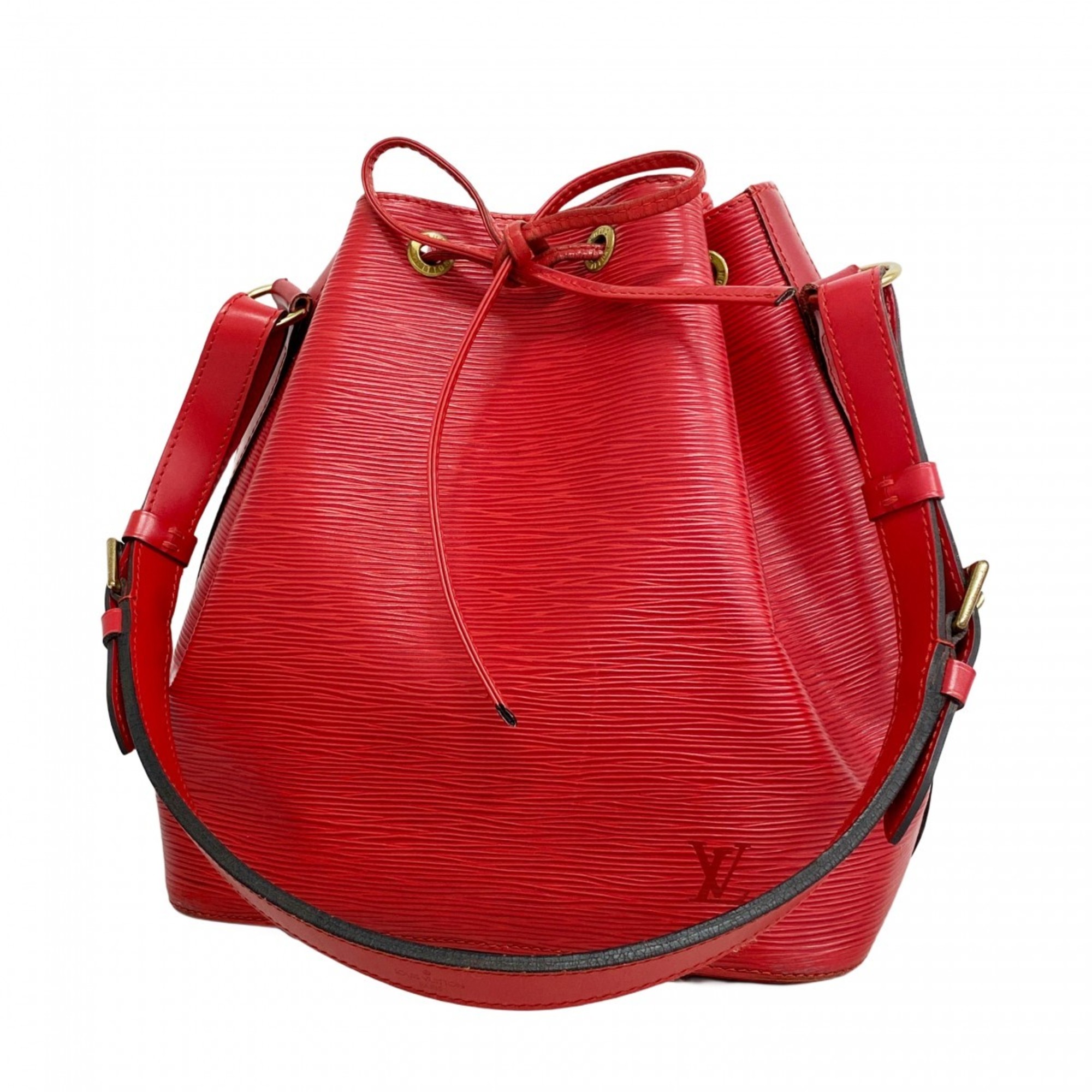 Louis Vuitton Epi Petit Noe Shoulder Bag M44107 Castilian Red for Women