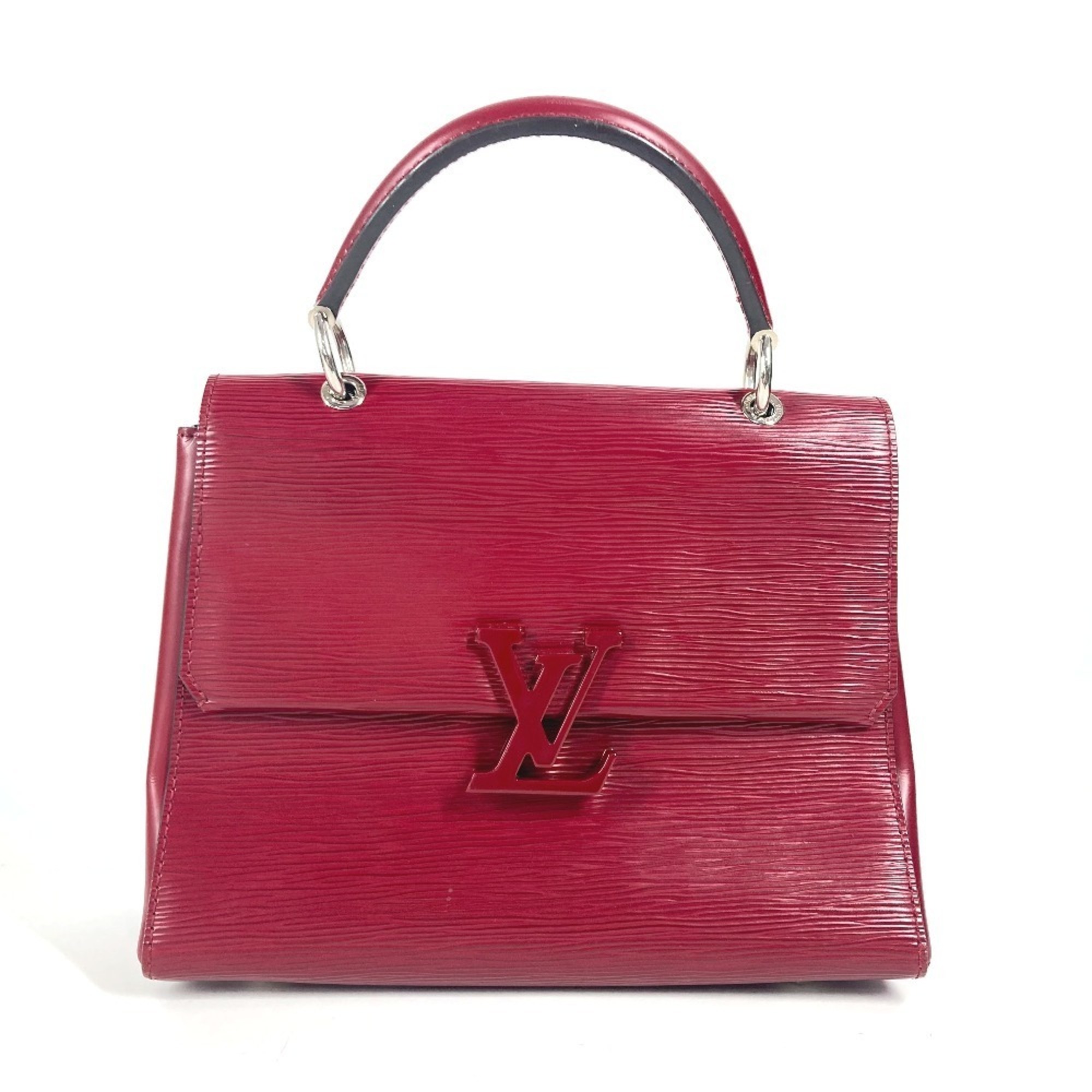 LOUIS VUITTON Louis Vuitton Epi Grenelle PM Flap Bag Tote Handbag Leather Women’s Wine Red