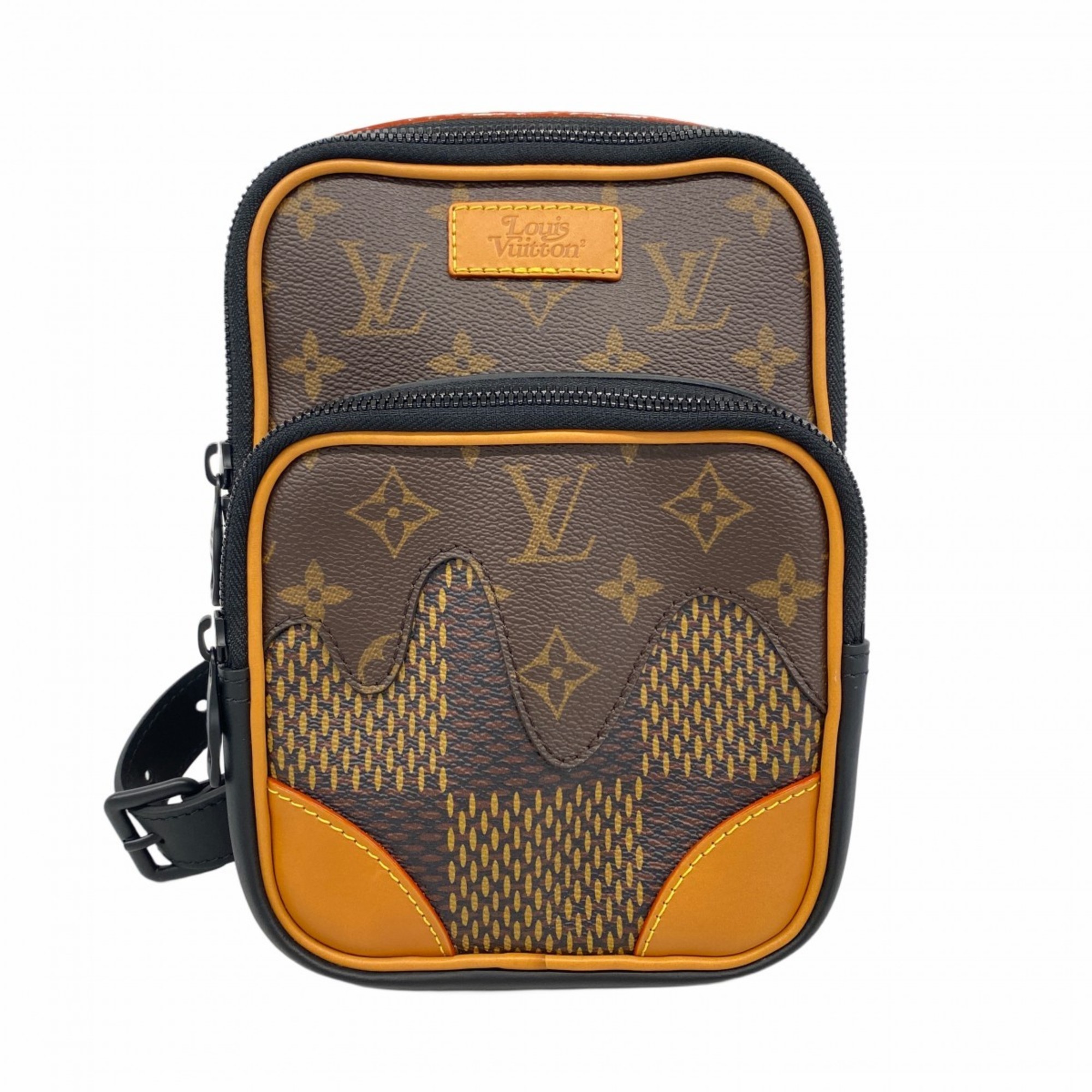 Louis Vuitton Damier Giant Body Bag, NIGO Amazon Sling Bag N40379, Ebene Men’s