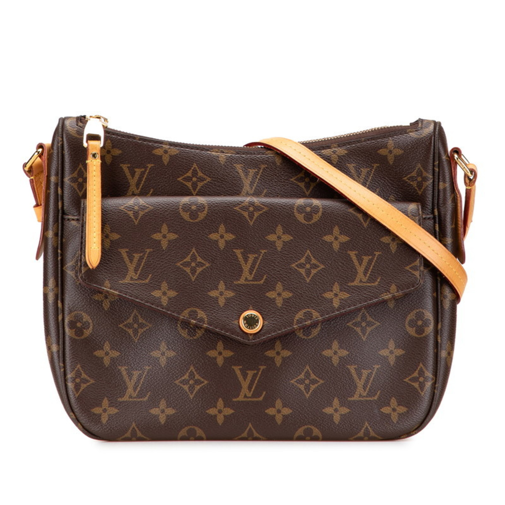 Louis Vuitton Monogram Mabillon Crossbody Shoulder Bag M41679 Brown Leather Women’s LOUIS VUITTON