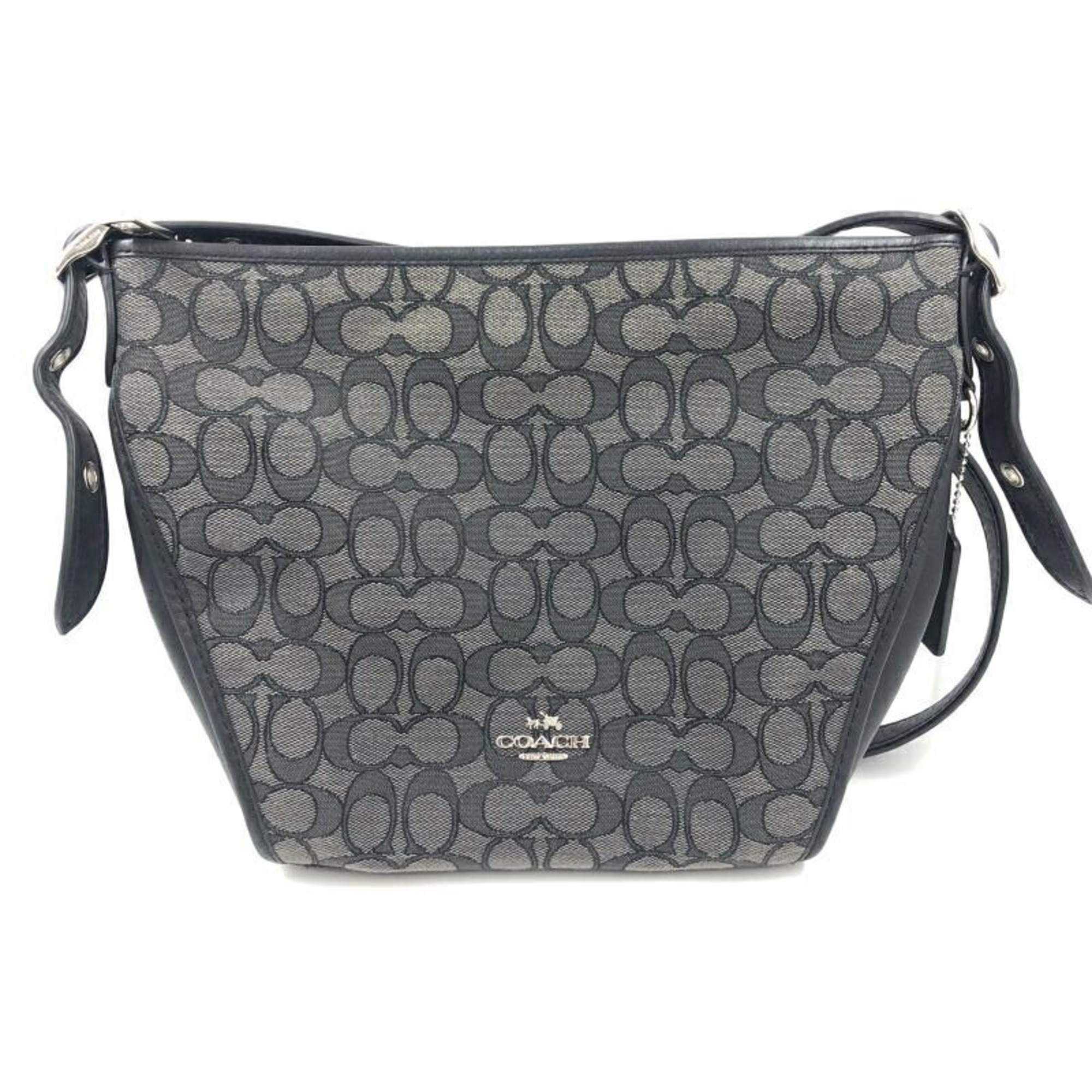 COACH Signature Shoulder Bag, Outline, Gray, H1780-25697