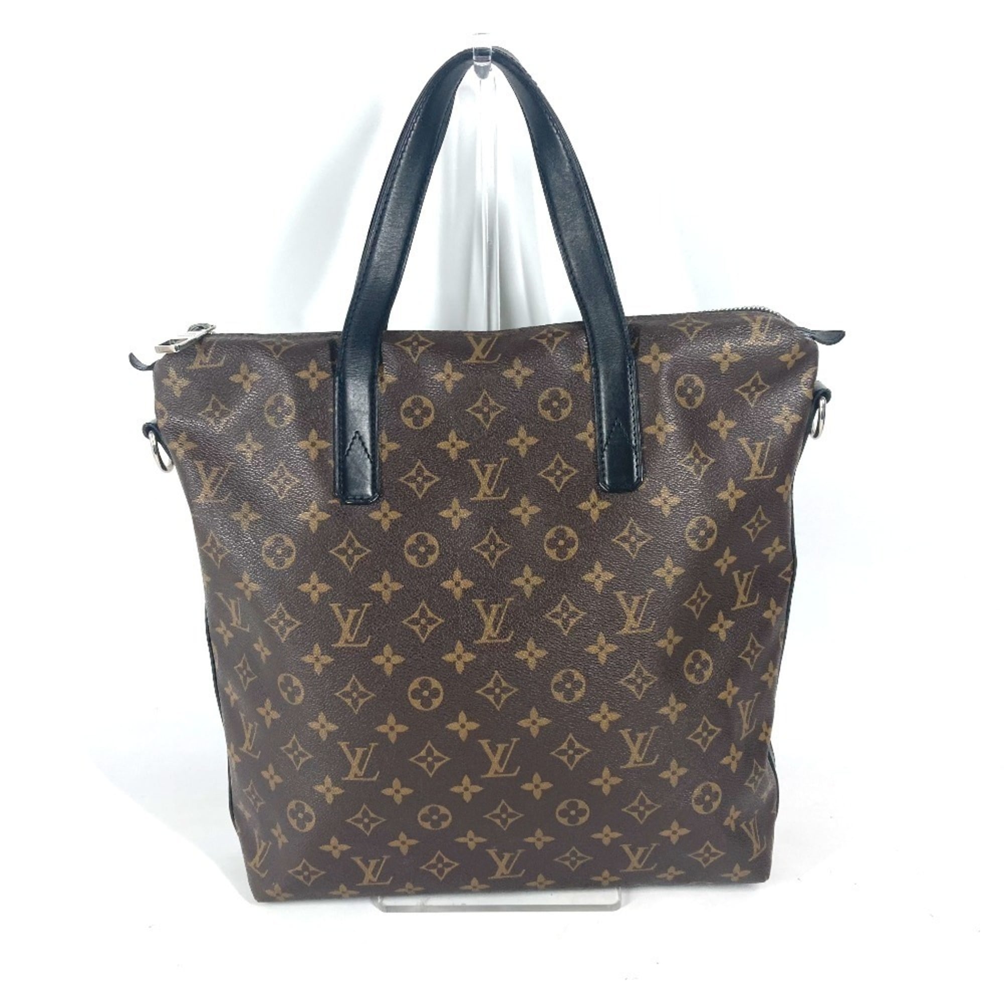 LOUIS VUITTON M40388 Monogram Macassar Kitan Business Bag Handbag Tote Canvas Men’s Brown