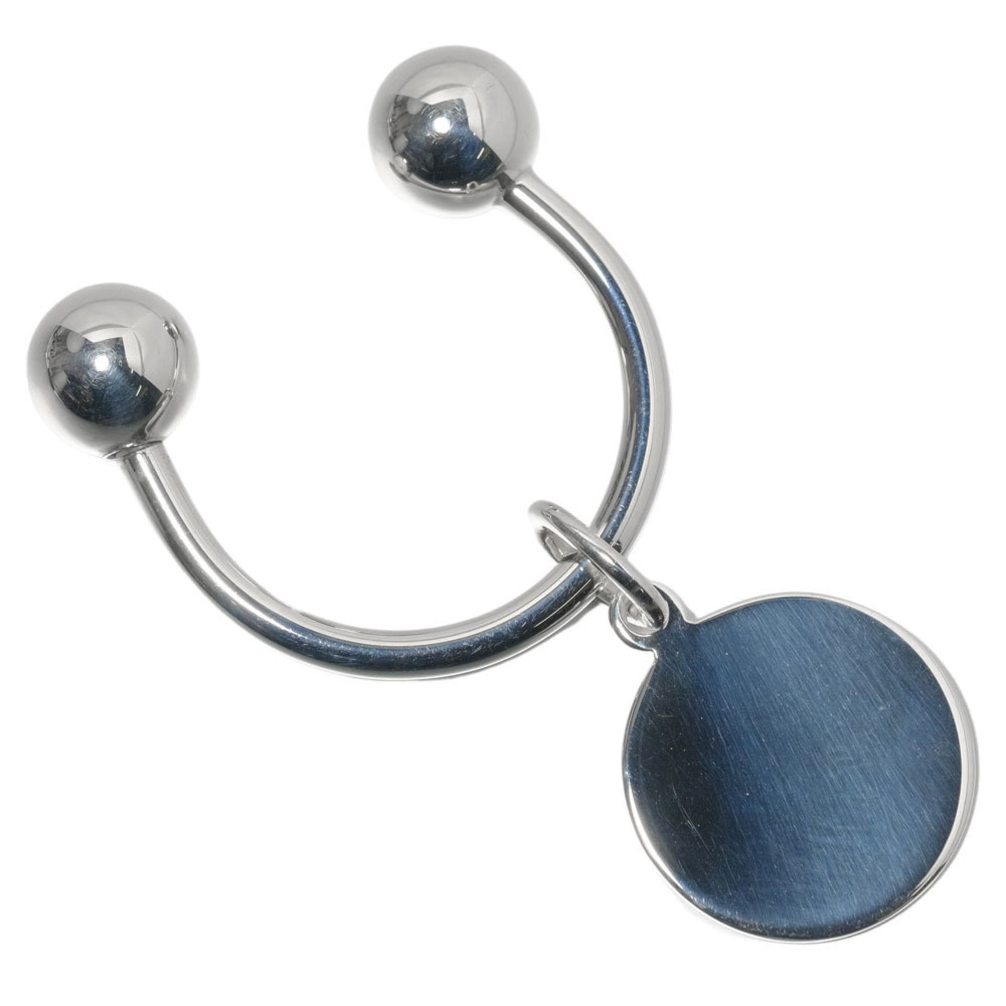 Tiffany round tag 925 silver key holder