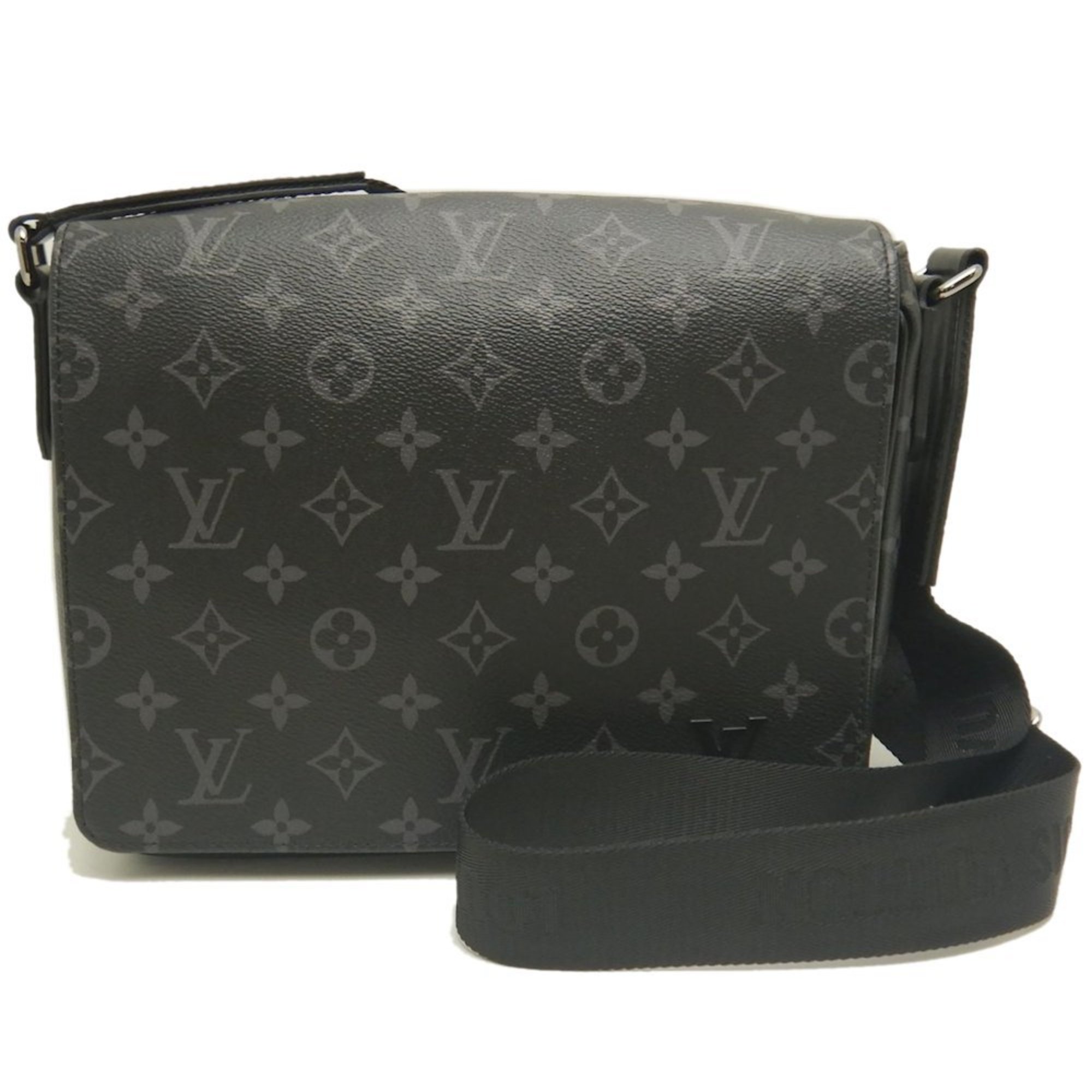 LOUIS VUITTON Monogram Eclipse District PM NV3 M46255 Shoulder Bag in Noir, Women’s, 253202
