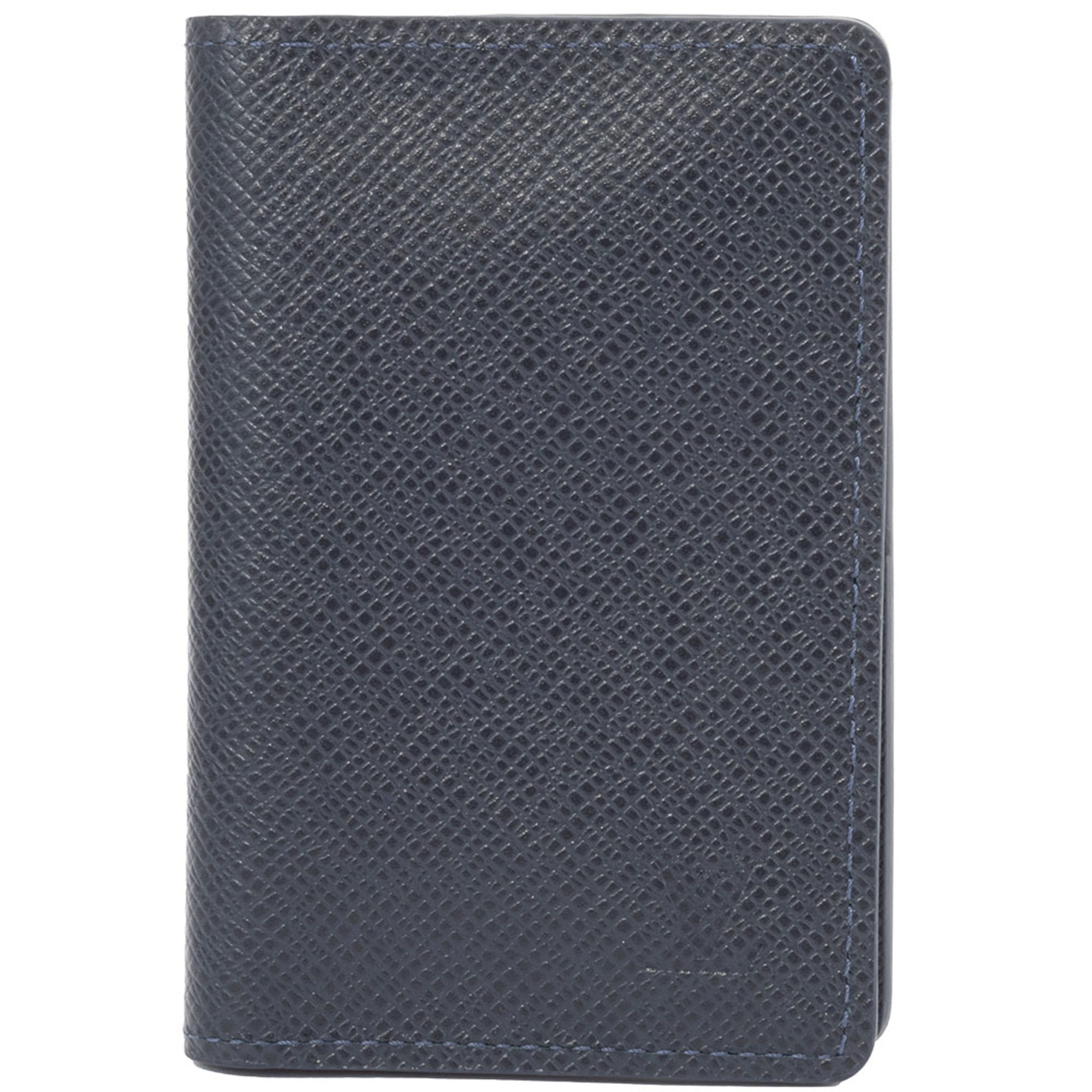 Louis Vuitton Card Case Organizer de Poche M30535 Taiga Blue Marine Men’s LOUIS VUITTON