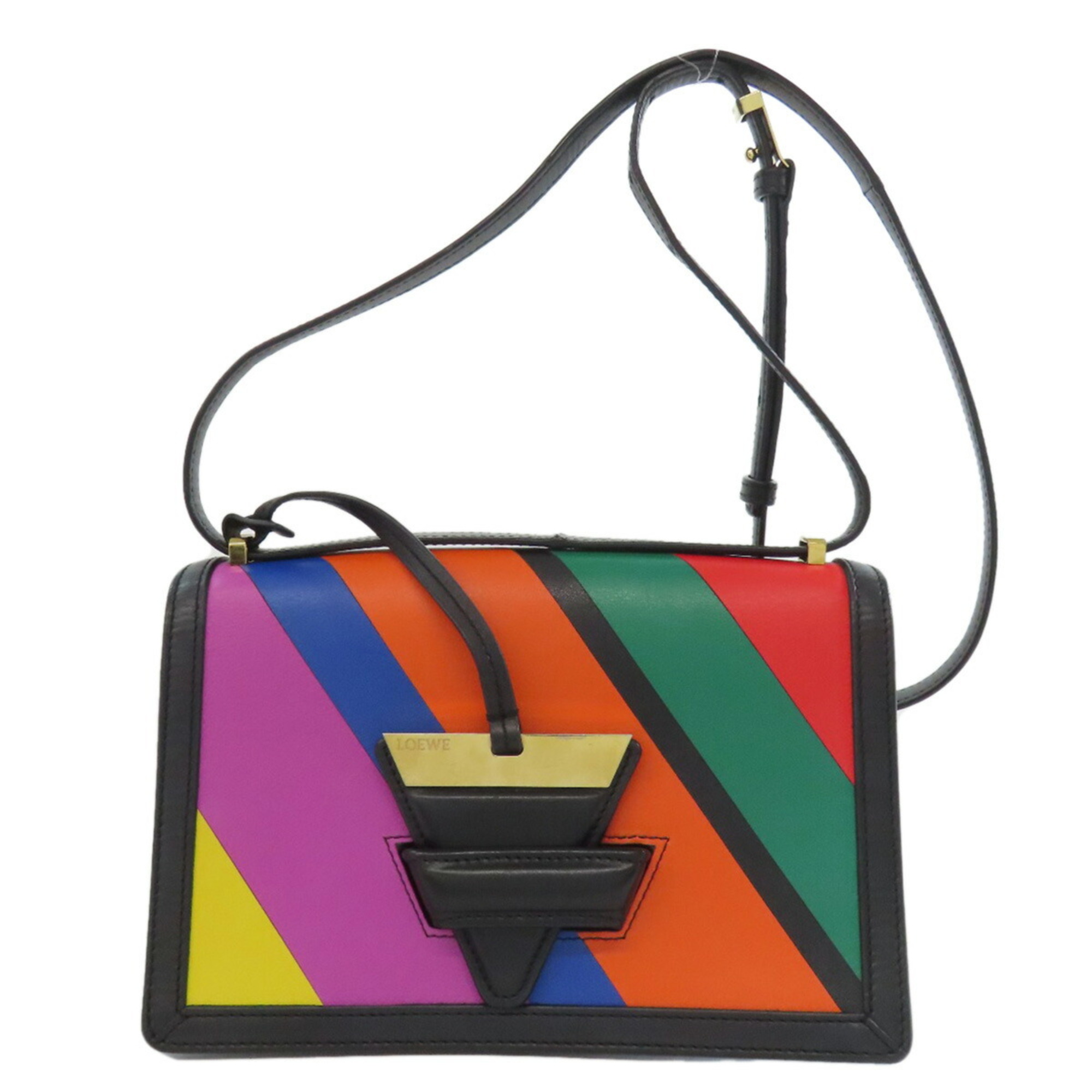 LOEWE Barcelona Collection Leather Shoulder Bag for Women