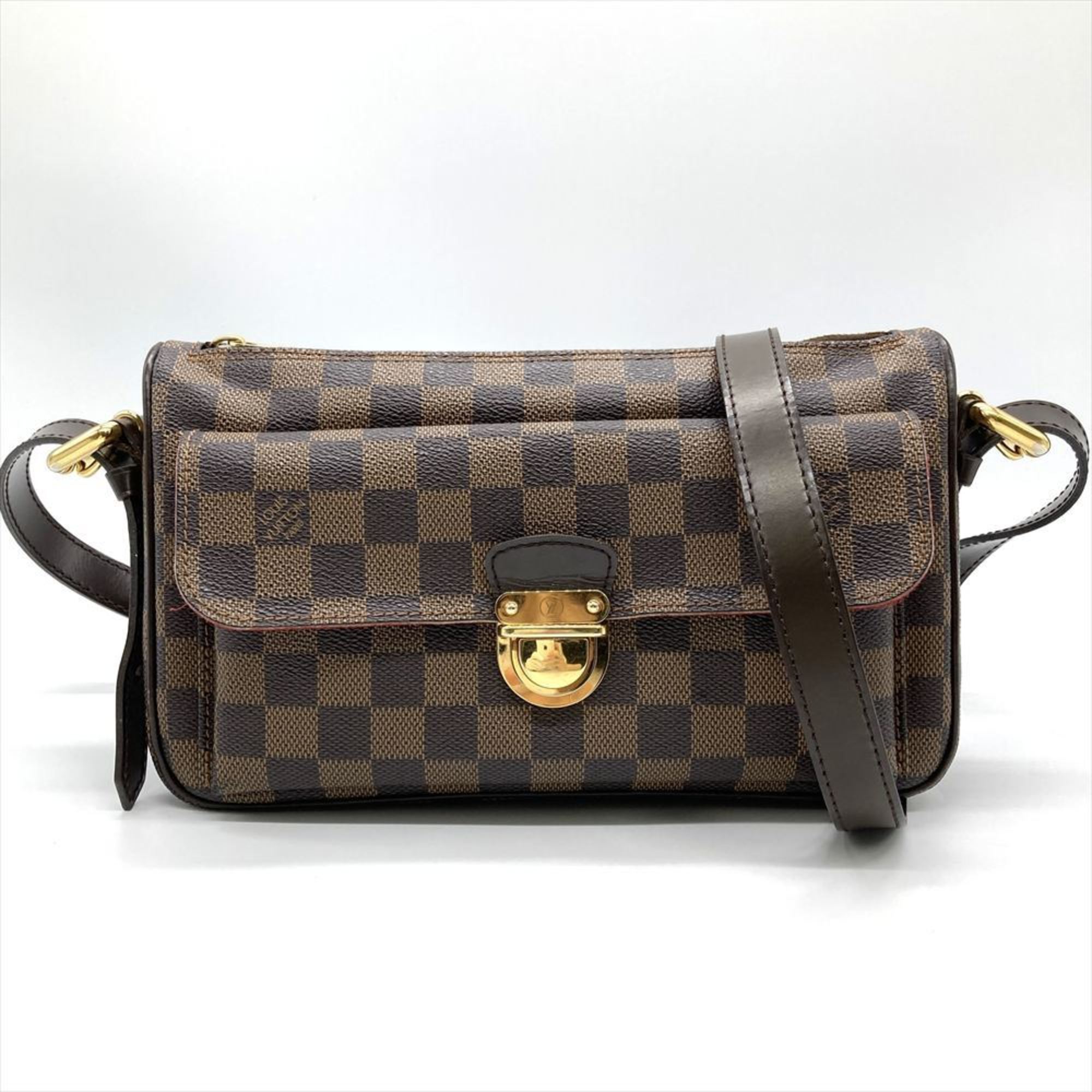 Louis Vuitton Ravello GM Shoulder Bag Damier Ebene N60006 Brown VI3059 Women’s