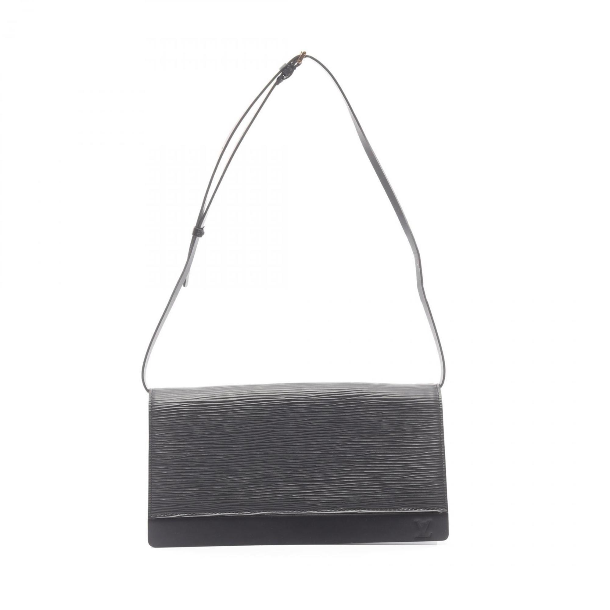 Louis Vuitton Honfleur Shoulder Bag, Epi Leather, Black, M52732