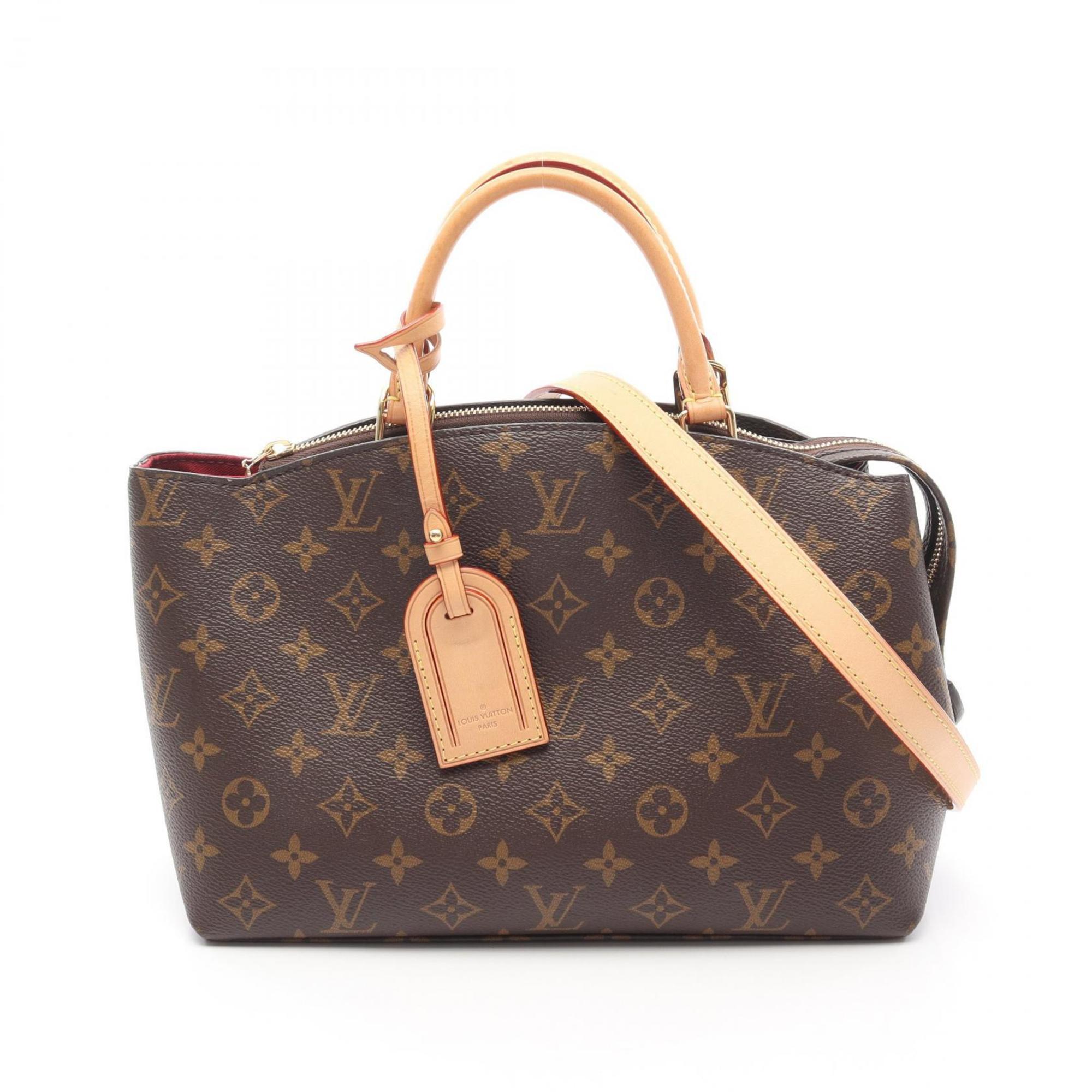 LOUIS VUITTON Petit Pale PM Monogram Handbag Coated Canvas Leather Women’s Brown M45900