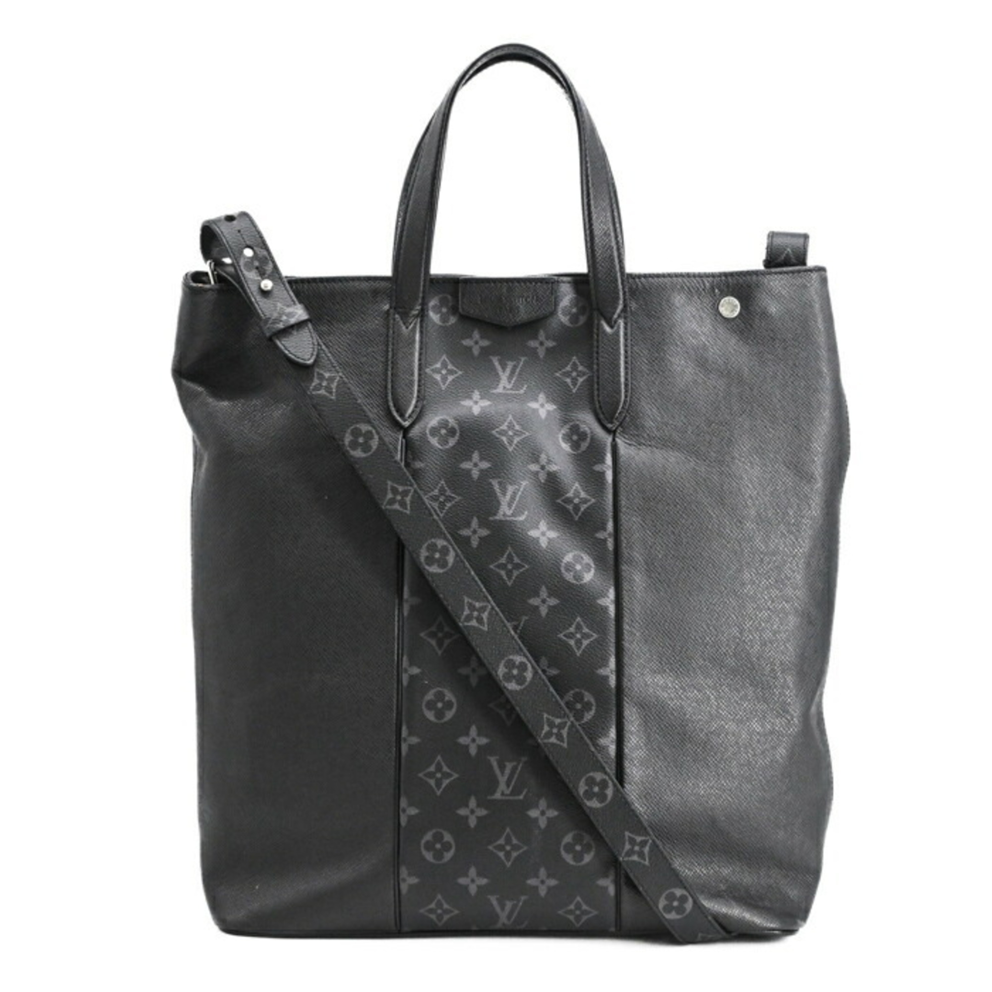 LOUIS VUITTON Taiga Rama Monogram City Tote Bag, Handbag, Shoulder Black Noir, M30431