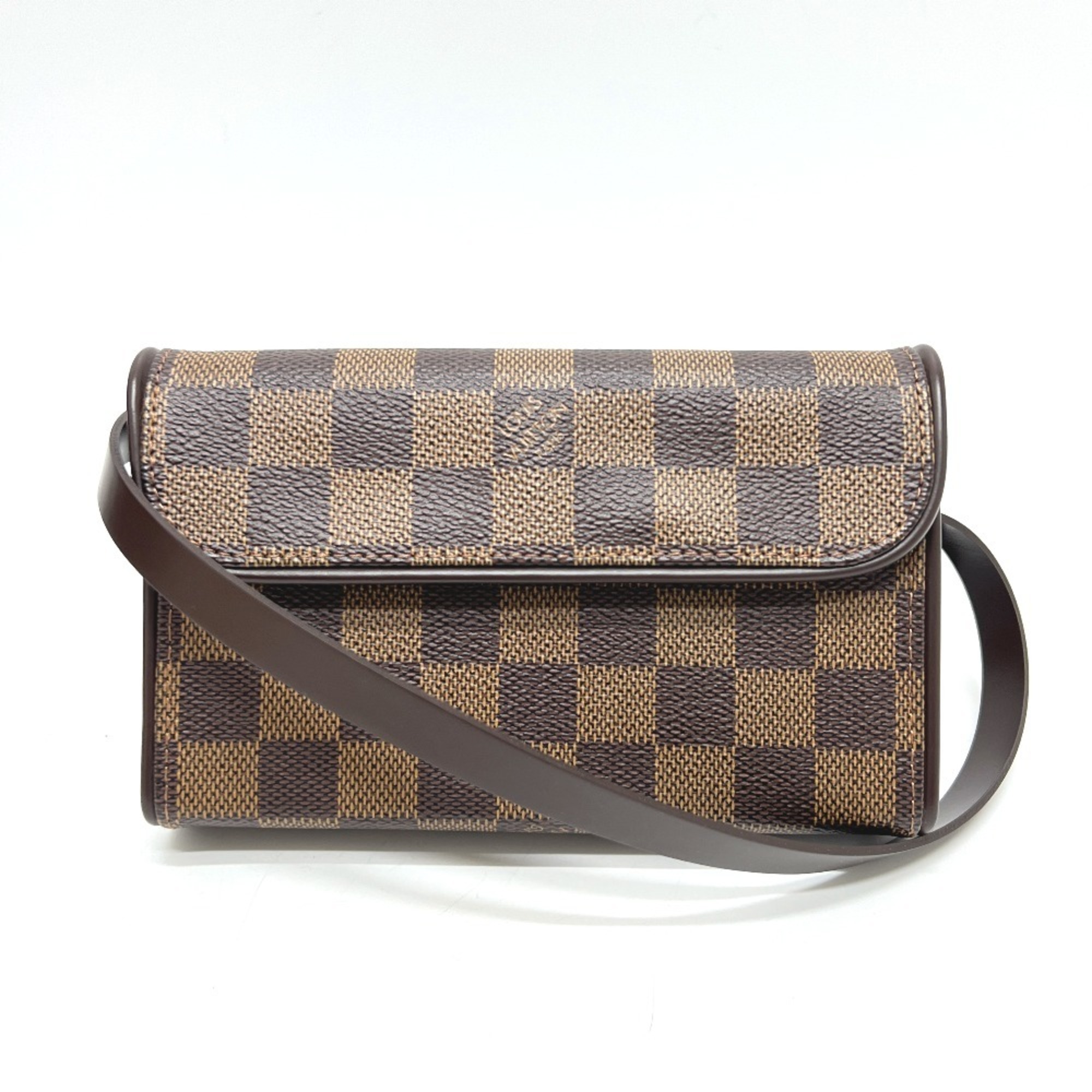 LOUIS VUITTON Florentine Pochette N51856, Special Order Order, Women’s, Damier Canvas, Ebene Brown