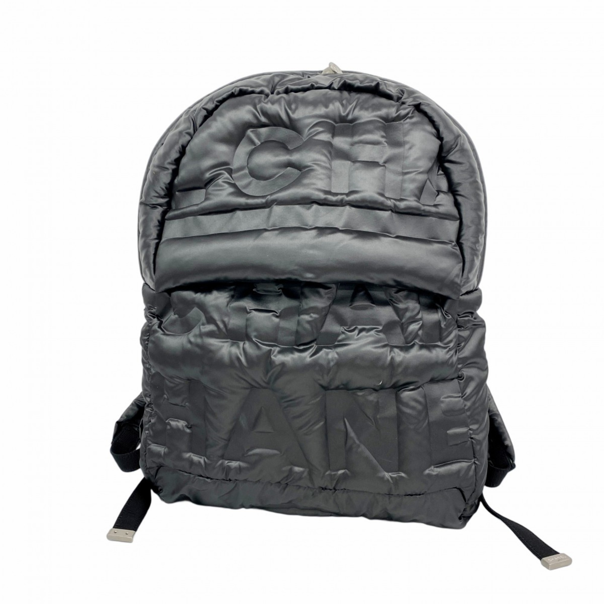 Chanel Doudaune Backpack/Daypack, Nylon, Black, Women’s