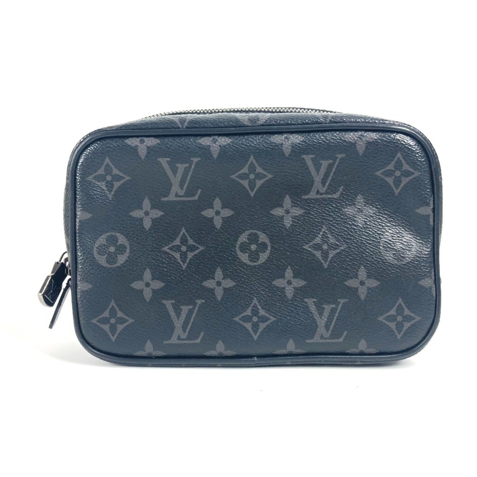 LOUIS VUITTON M43384 Monogram Eclipse True Toilette PM Second Bag Clutch Multi-Pouch Pouch Canvas Men’s Women’s Black