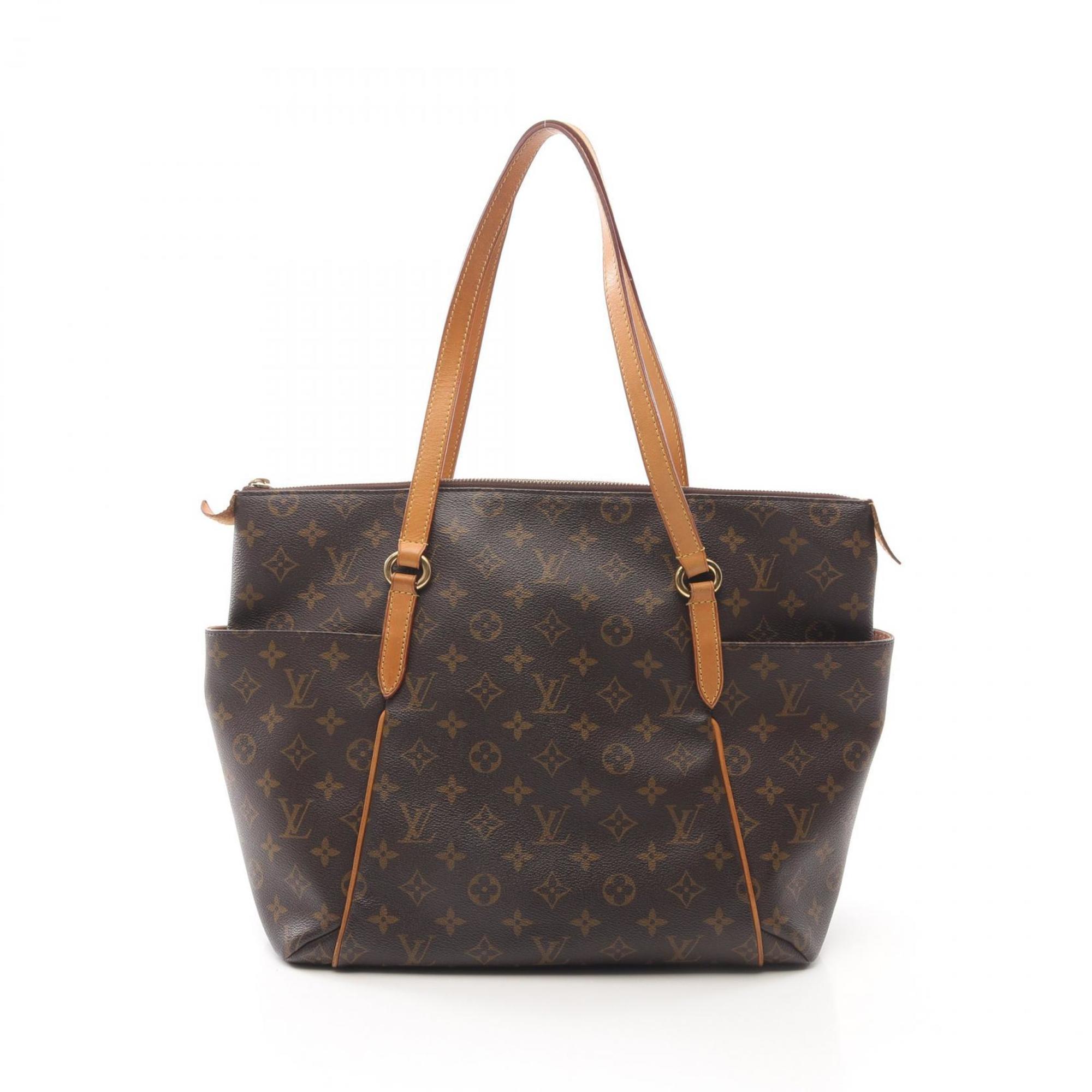 Louis Vuitton LOUIS VUITTON Totally MM Tote Bag Coated Canvas Leather Monogram Women’s Brown M56689