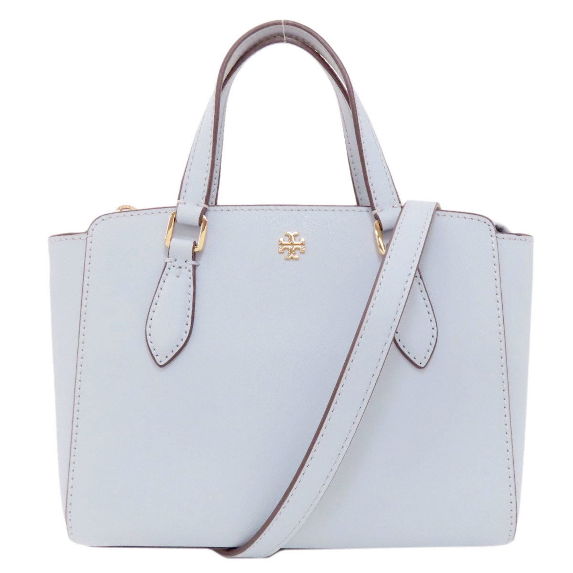 Tory Burch Emerson Mini Top Zip 2-Way Leather Handbag for Women