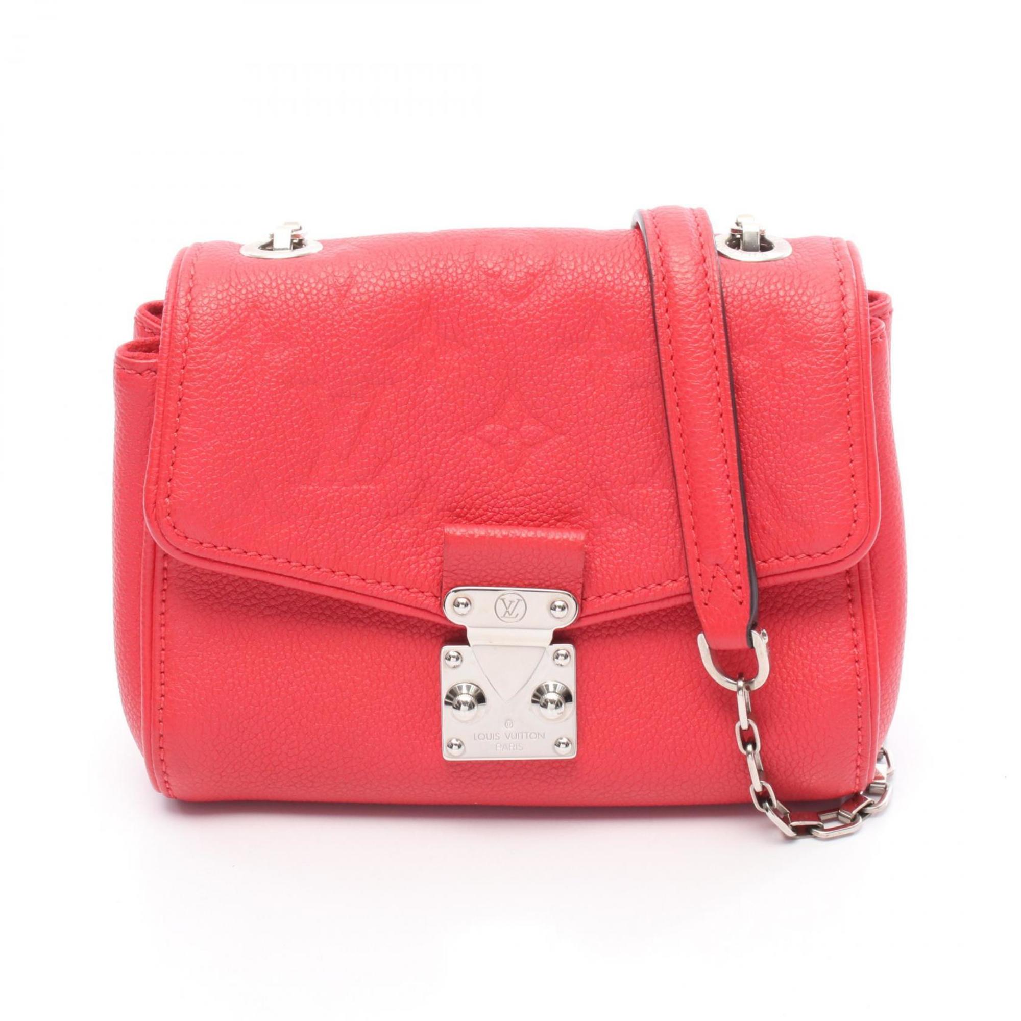 Louis Vuitton Saint-Germain BB Shoulder Bag in Monogram Empreinte Leather, Women’s, Red, M41772