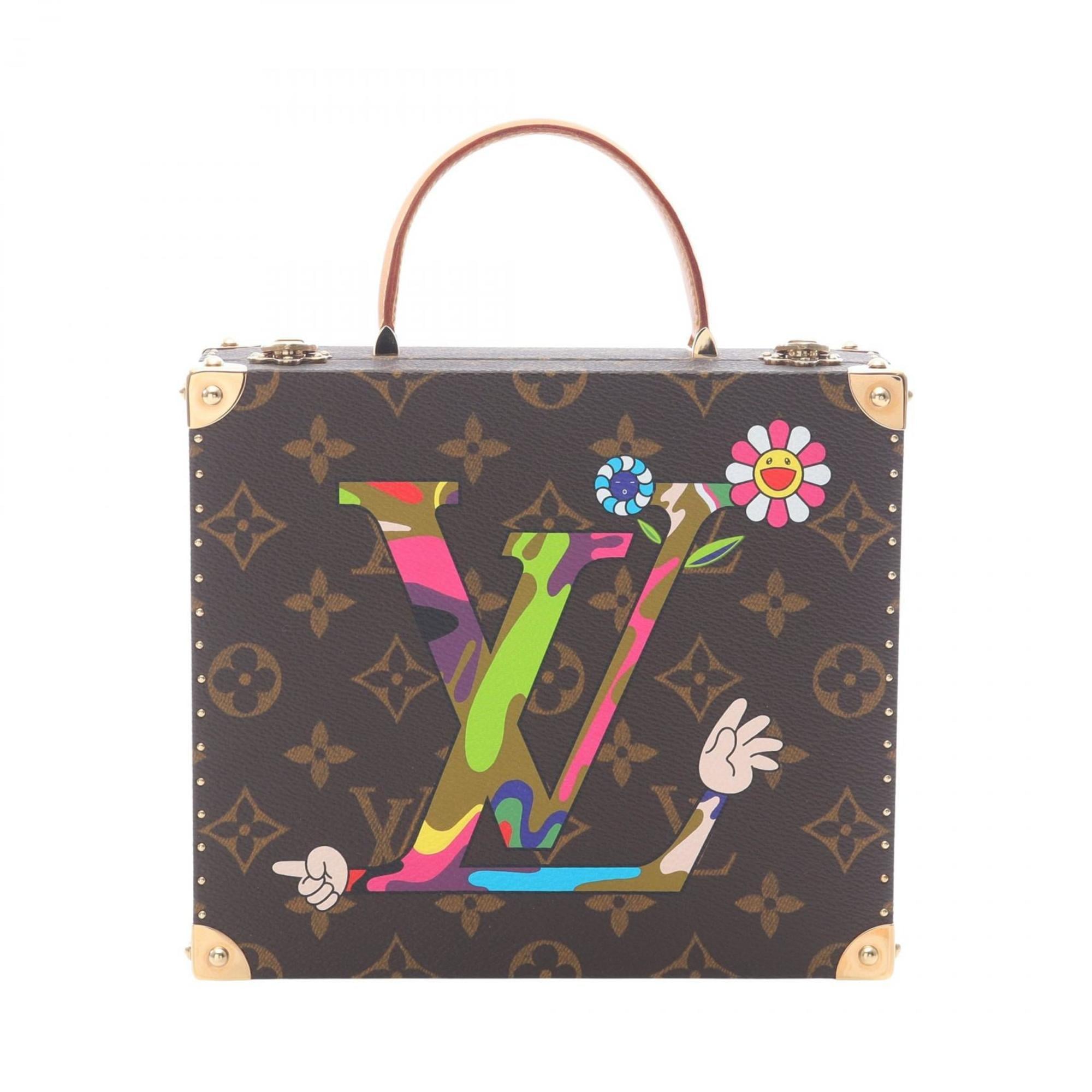 Louis Vuitton LV x TM Monogram CaractÃ¨re Jewelry Case, Handbag, Coated Canvas and Leather, Women’s, Brown Multicolor, M92477