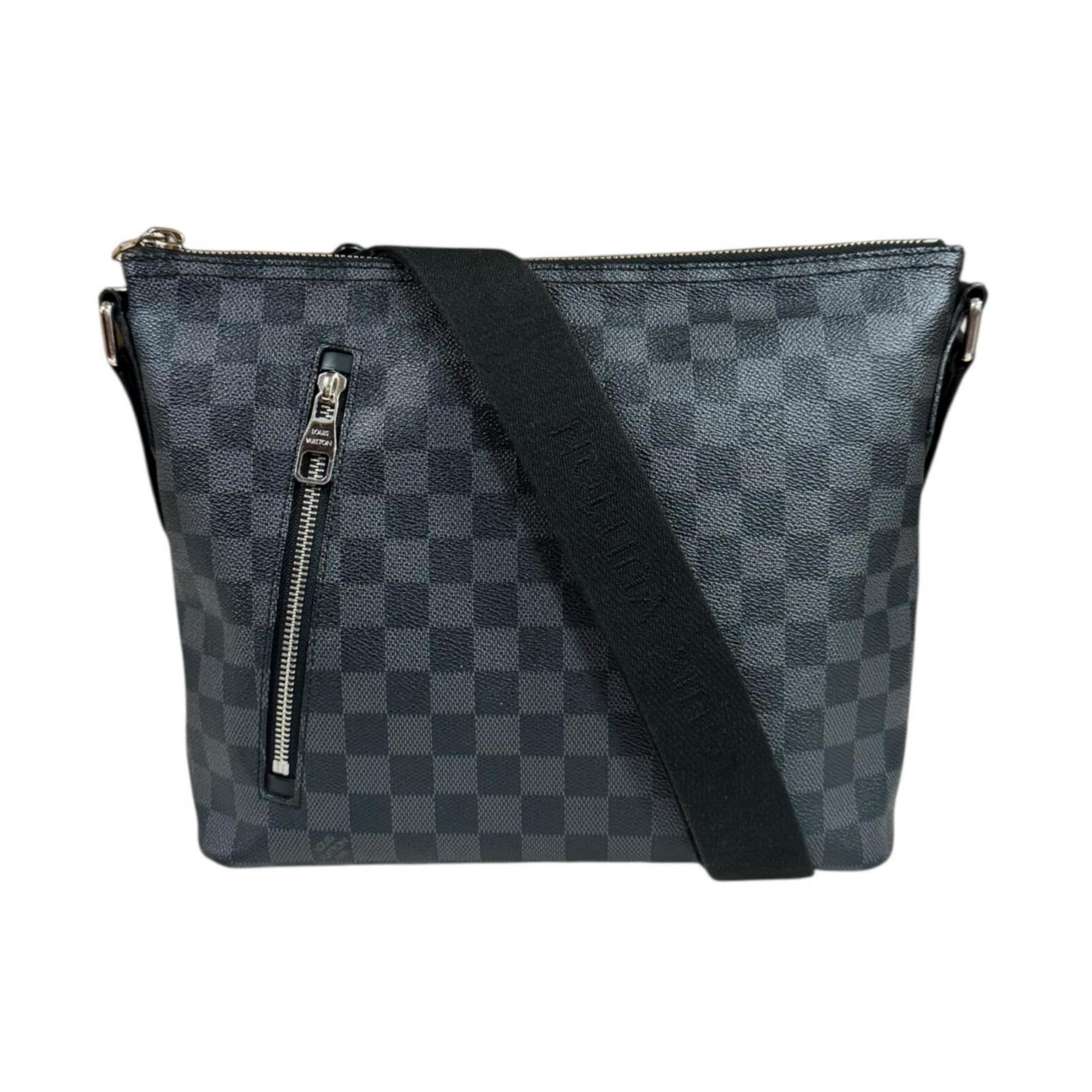 Louis Vuitton Mick PM Damier Graphite Shoulder Bag, N41211, Black, Unisex