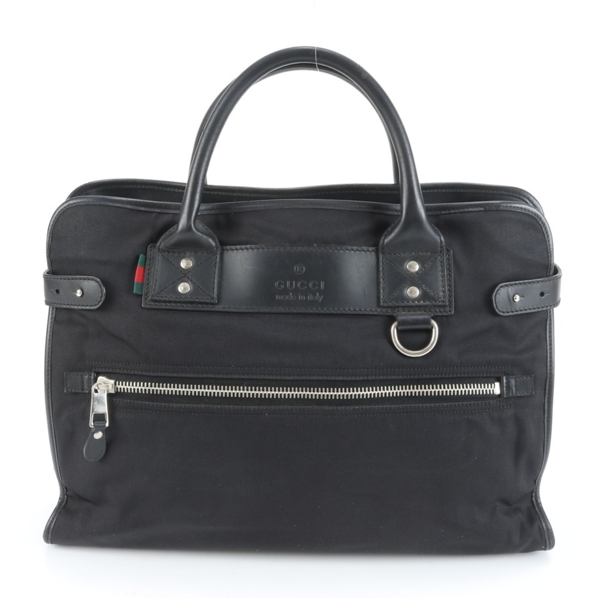 Gucci Sherry Line 246410 Leather and Nylon Business Briefcase for Men