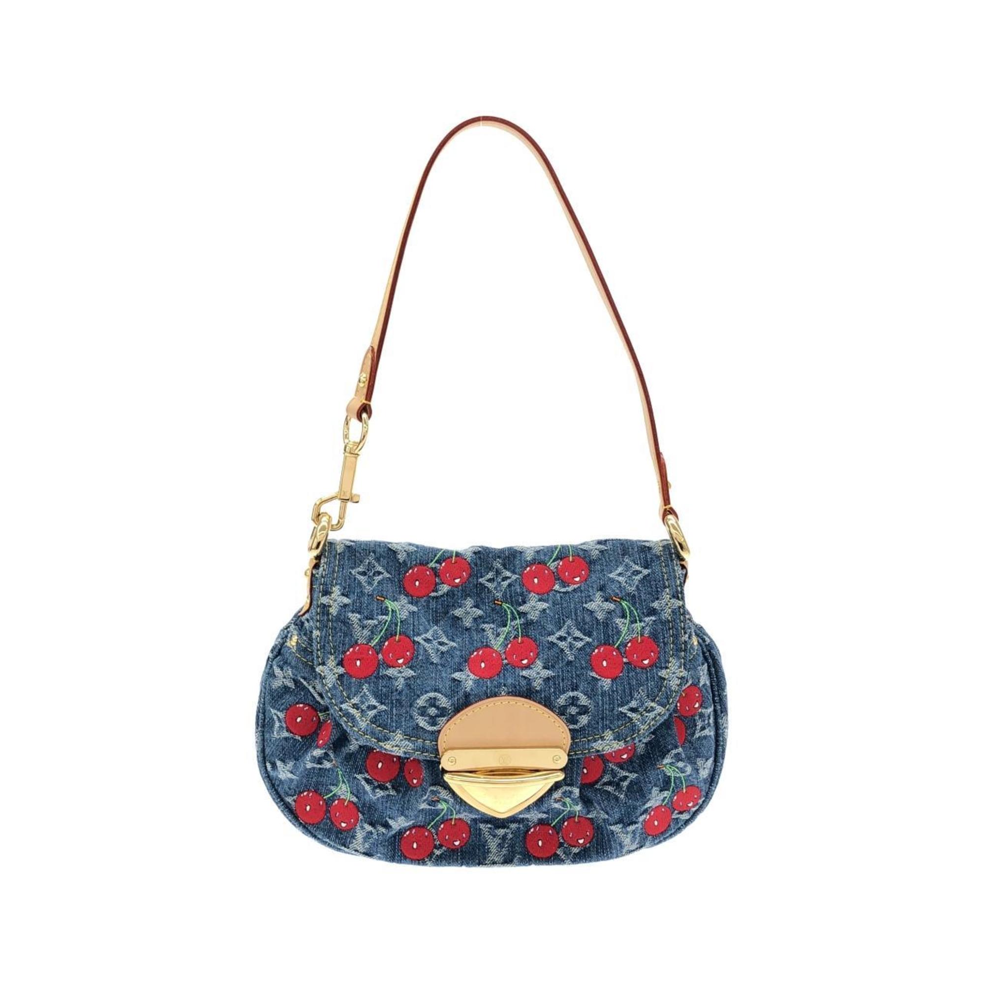 Louis Vuitton Monogram Cherry Denim (LV X TM) Sunset Shoulder Bag M13680