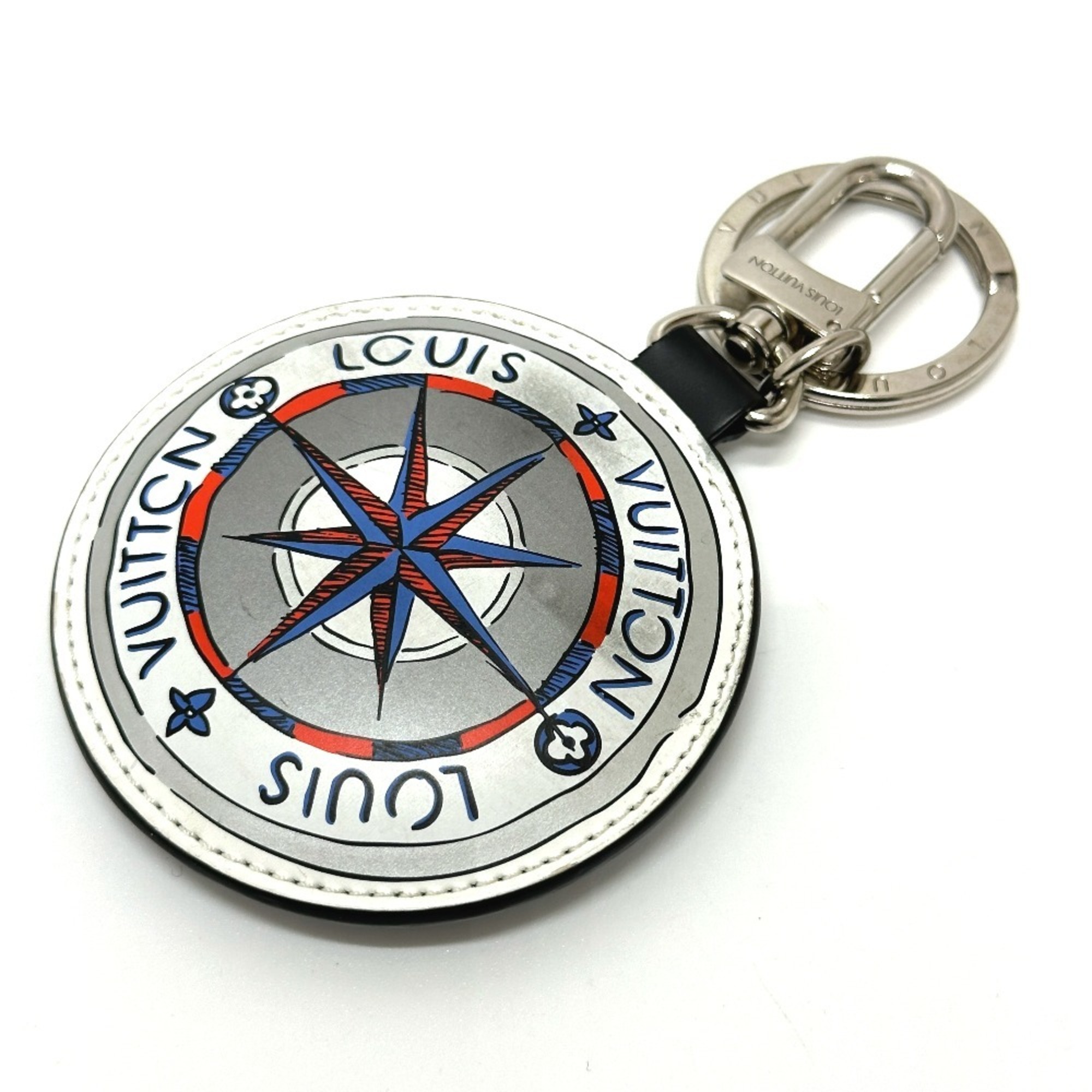 LOUIS VUITTON M68667 Damier Graphite Porte-ClÃ©s Paddit Window Rose Key Ring Keychain in Canvas, Men’s, White/Black