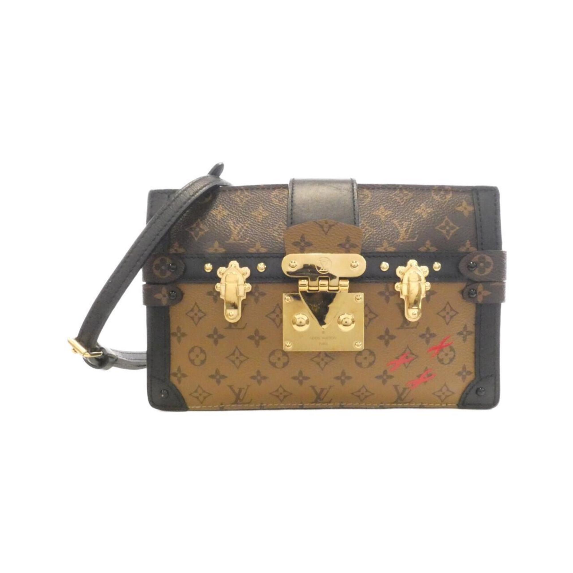 Louis Vuitton Monogram Reverse Trunk Clutch M43596 Shoulder Bag