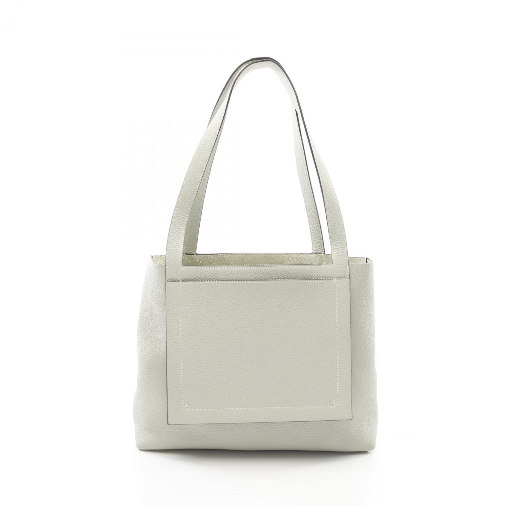 Hermes HERMES Cabas Serie 31 Tote Bag Leather Taurillon Clemence Men’s Green 082201CA