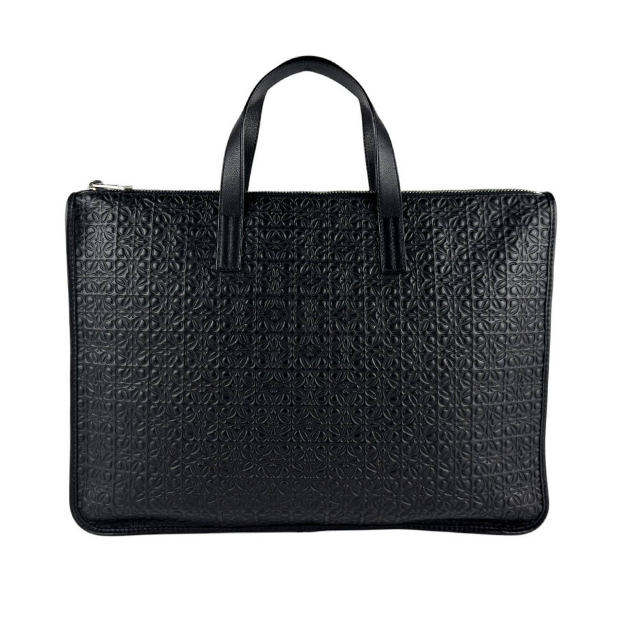 LOEWE Anagram Leather Handbag in Black for Men (z7087)