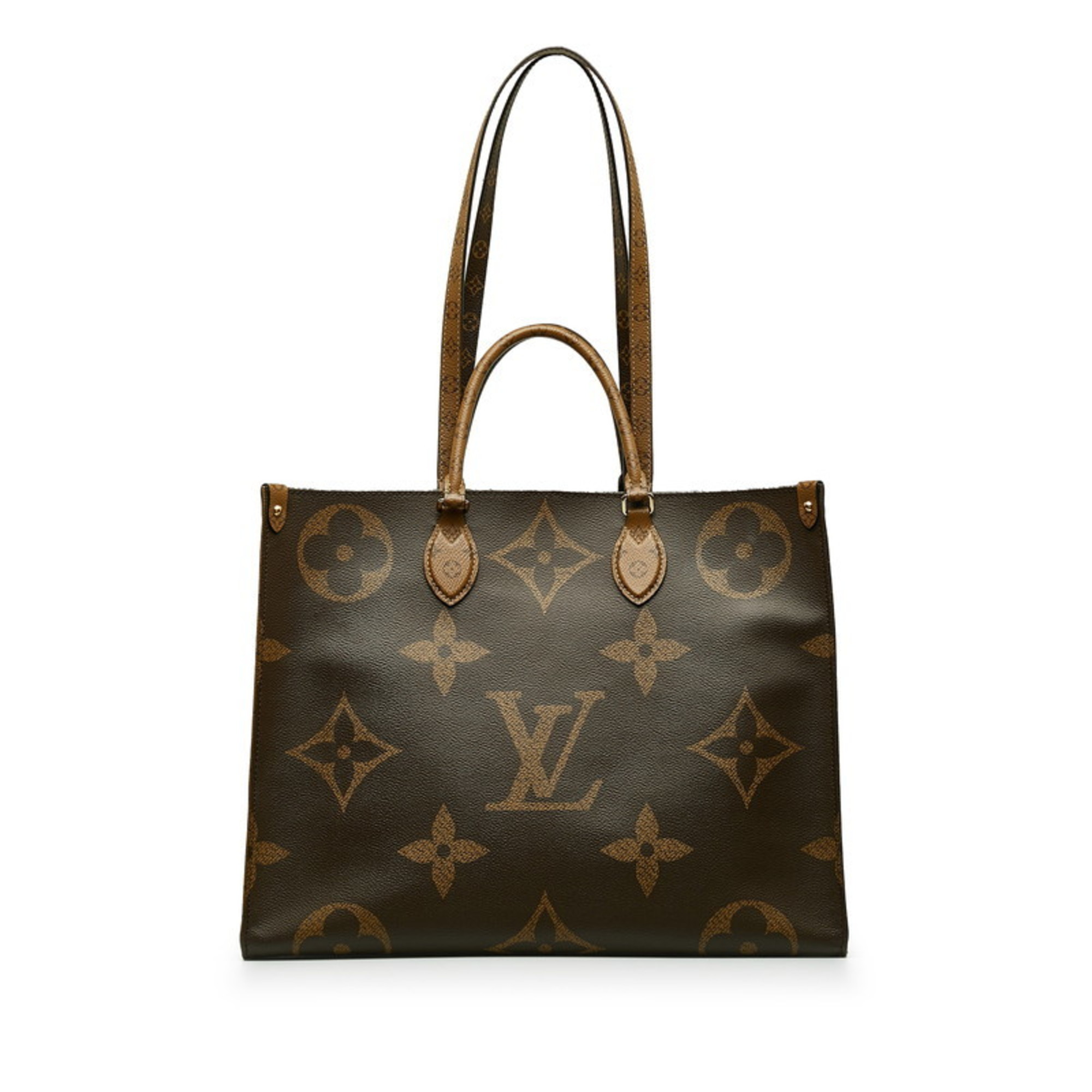 Louis Vuitton Monogram Giant Reverse On the Go GM Handbag Shoulder Bag M45320 Brown PVC Leather Women’s LOUIS VUITTON