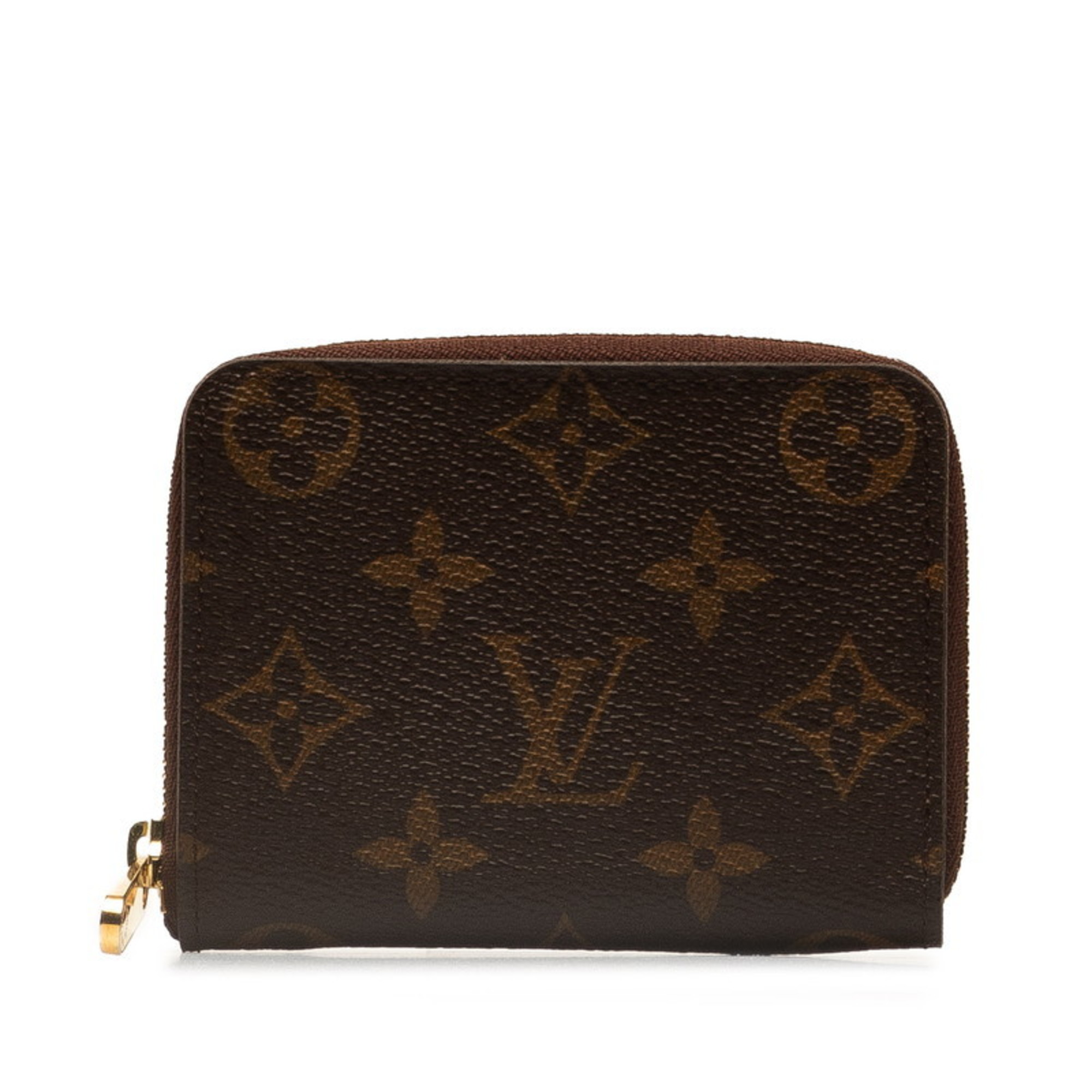 Louis Vuitton Monogram Zippy Coin Purse Case M60067 Brown PVC Leather Women’s LOUIS VUITTON