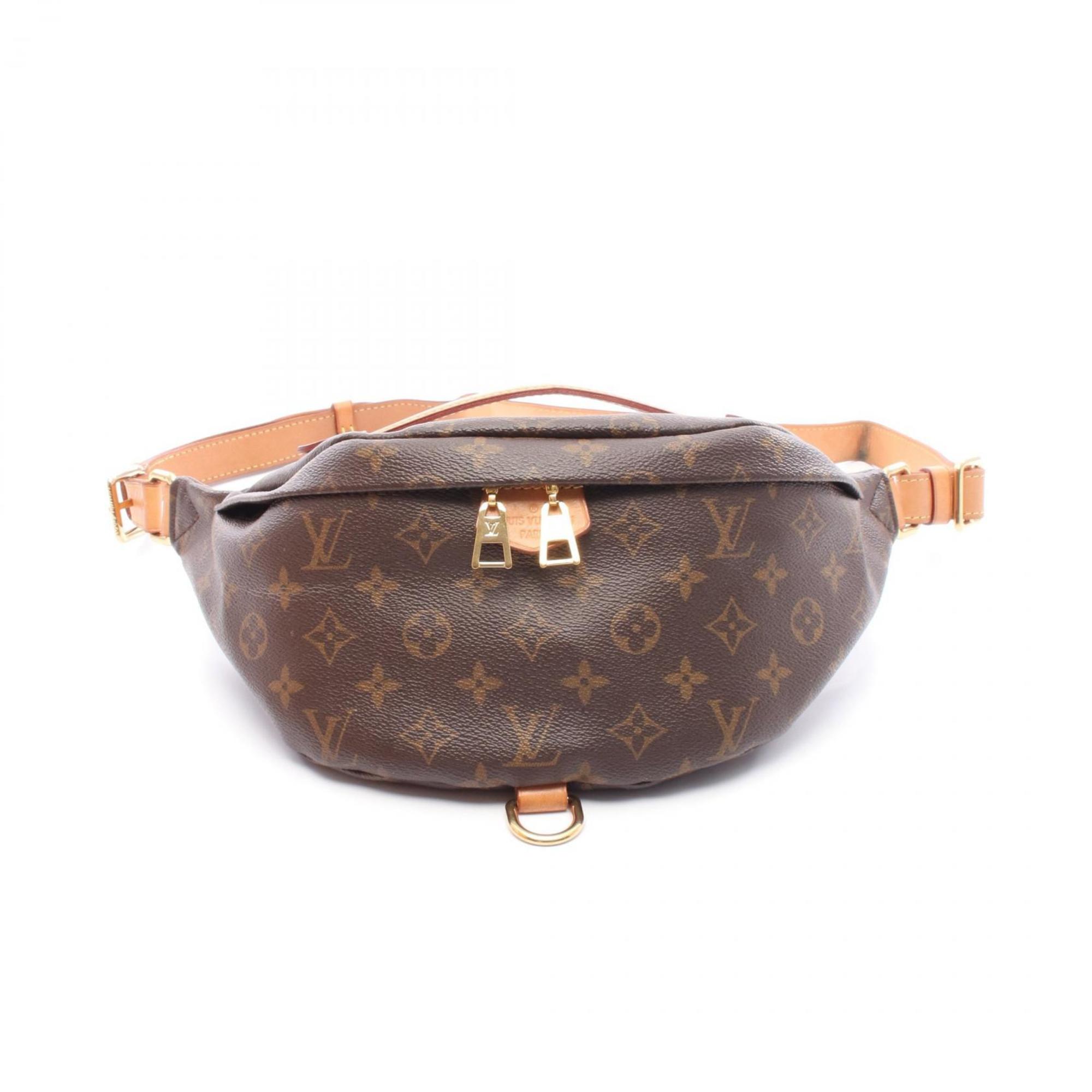 Louis Vuitton bum bag, waist body coated canvas and leather with Monogram detailing, brown, for men women, M43644
