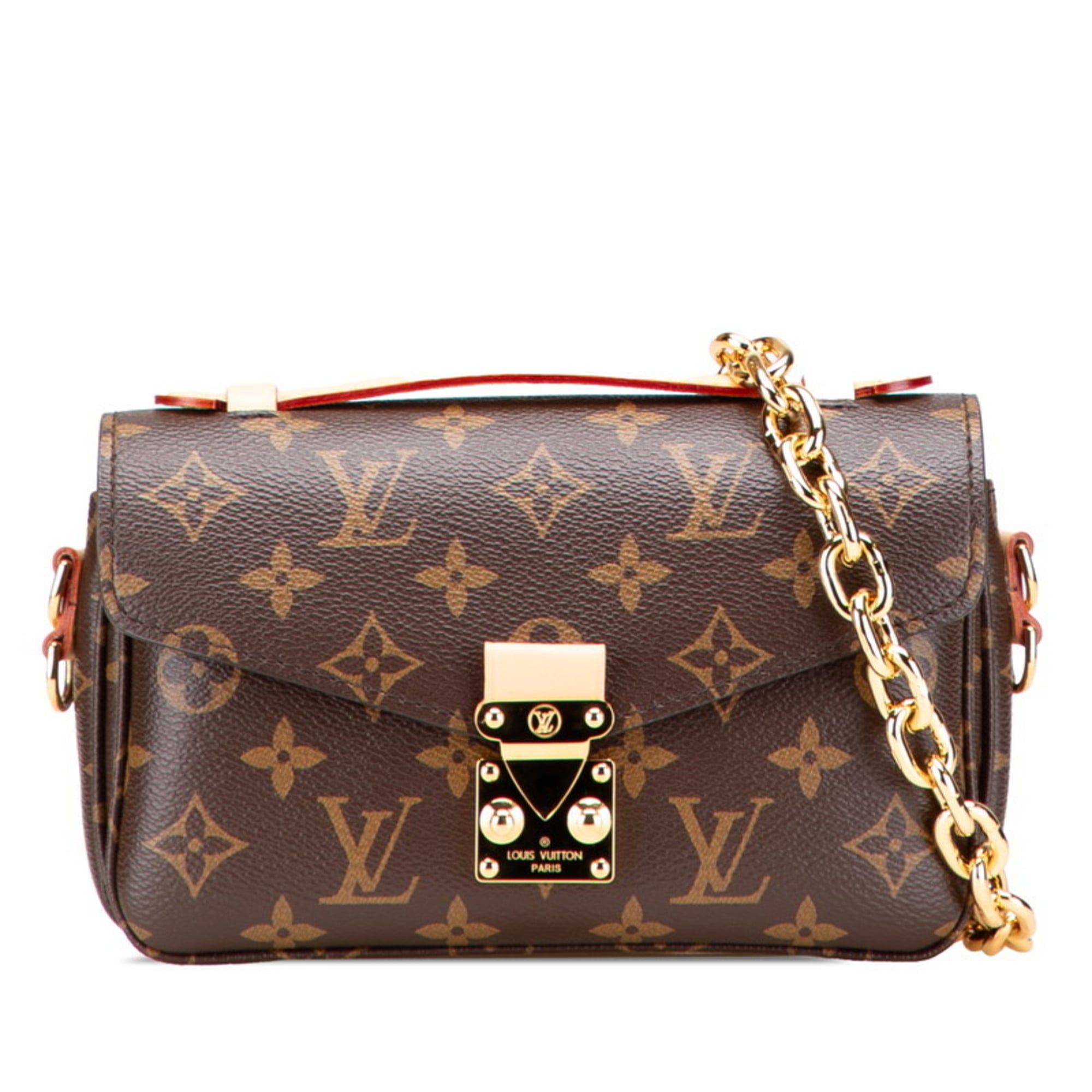 Louis Vuitton Monogram Metis MM Pochette Shoulder/Handbag, 2-Way, M44875, Brown Leather, Women’s