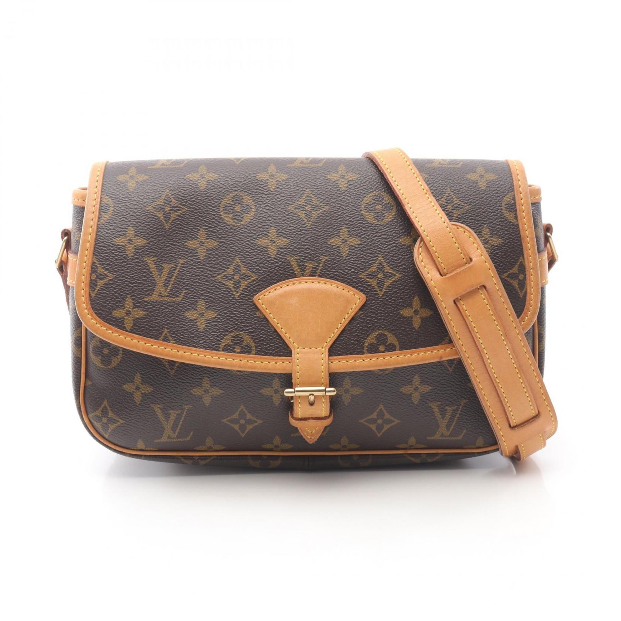 Louis Vuitton Sologne Monogram Shoulder Bag, Coated Canvas and Leather, Women’s, Brown, M42250