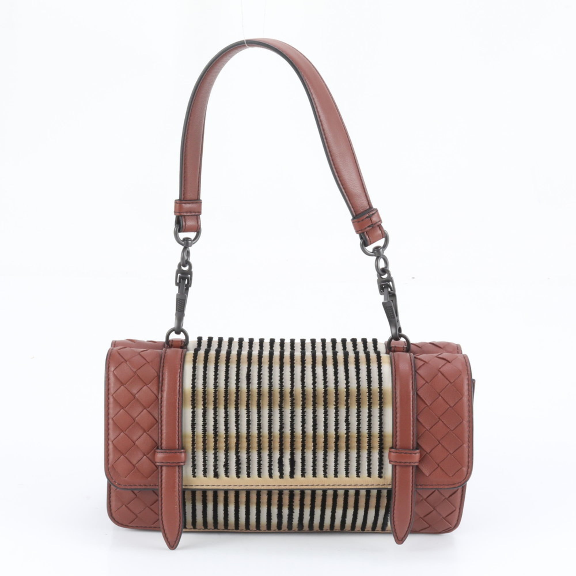 Bottega Veneta Intrecciato Chain Shoulder Bag Tote Handbag Women’s