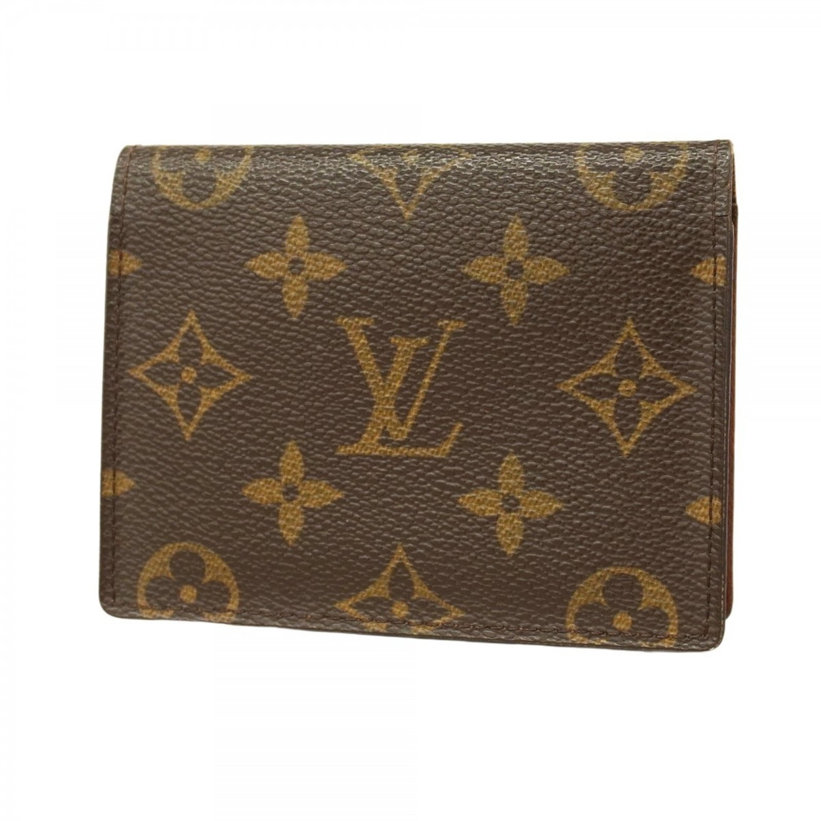 Louis Vuitton Monogram Japon Sanger Pull Card Case, M60530, Brown, for Men and Women