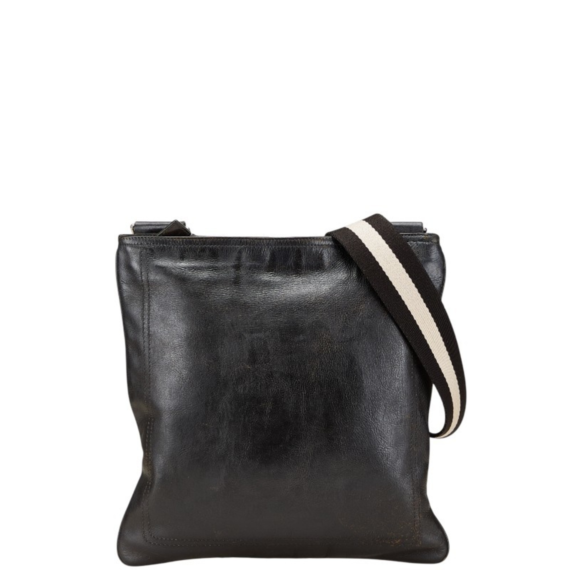Bally Trainspotting Crossbody Shoulder Bag in Black Leather for Men